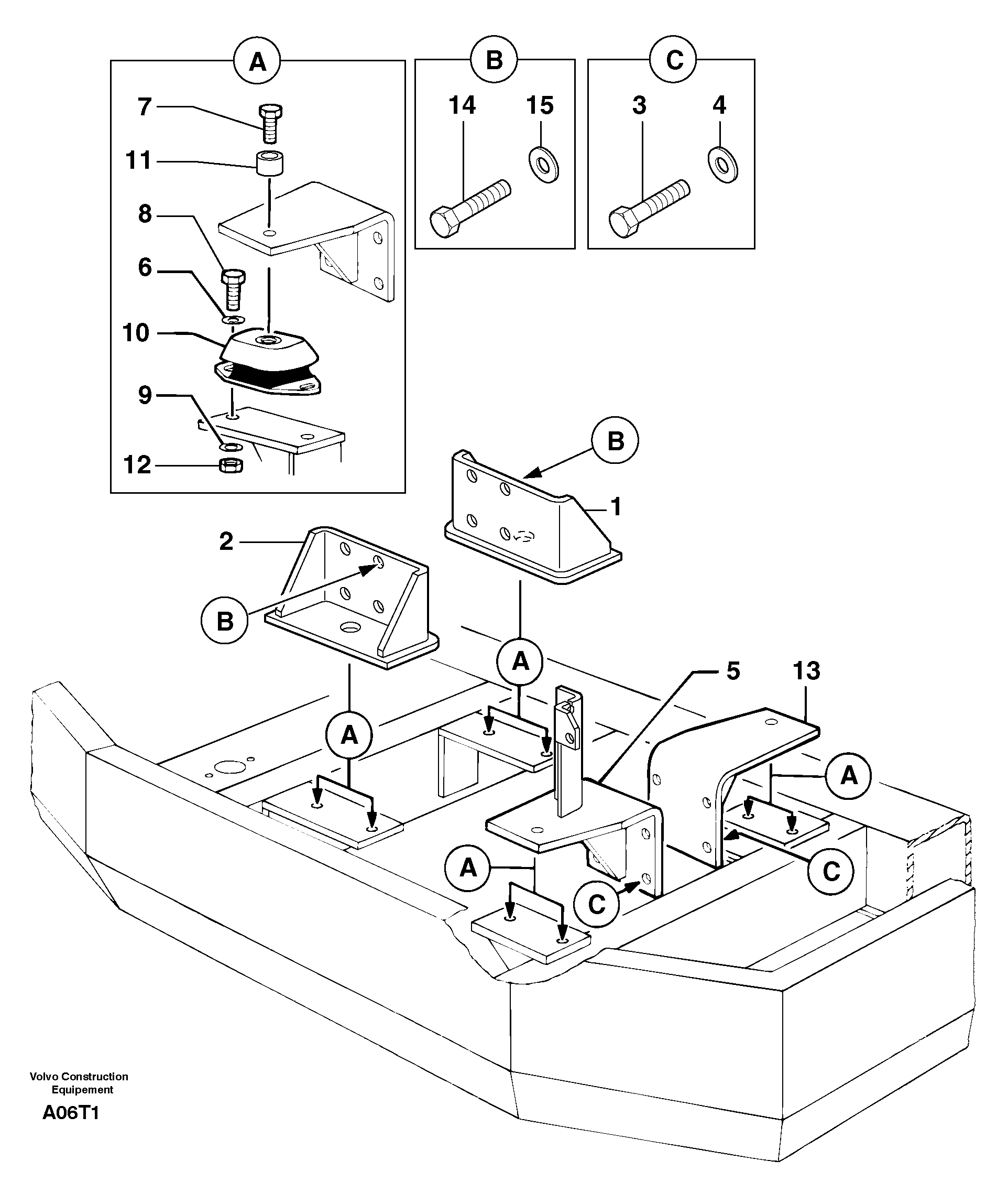 Engine mounts — volvo parts diagram