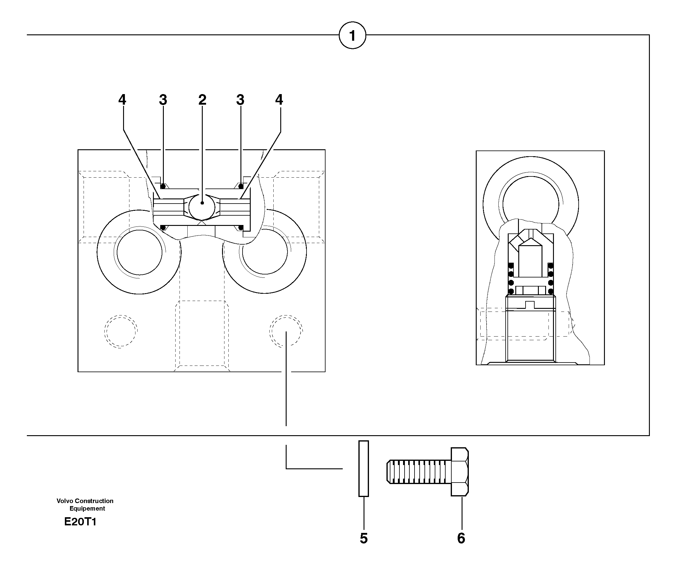 Slewing block — volvo parts diagram