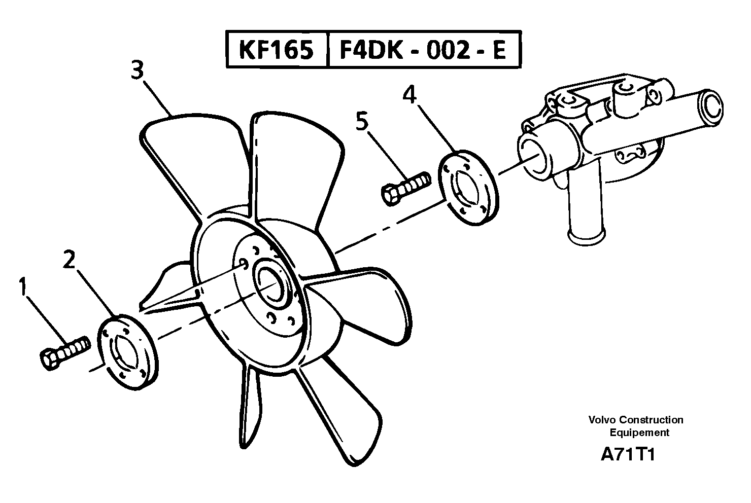 Fan and spacer — volvo parts diagram