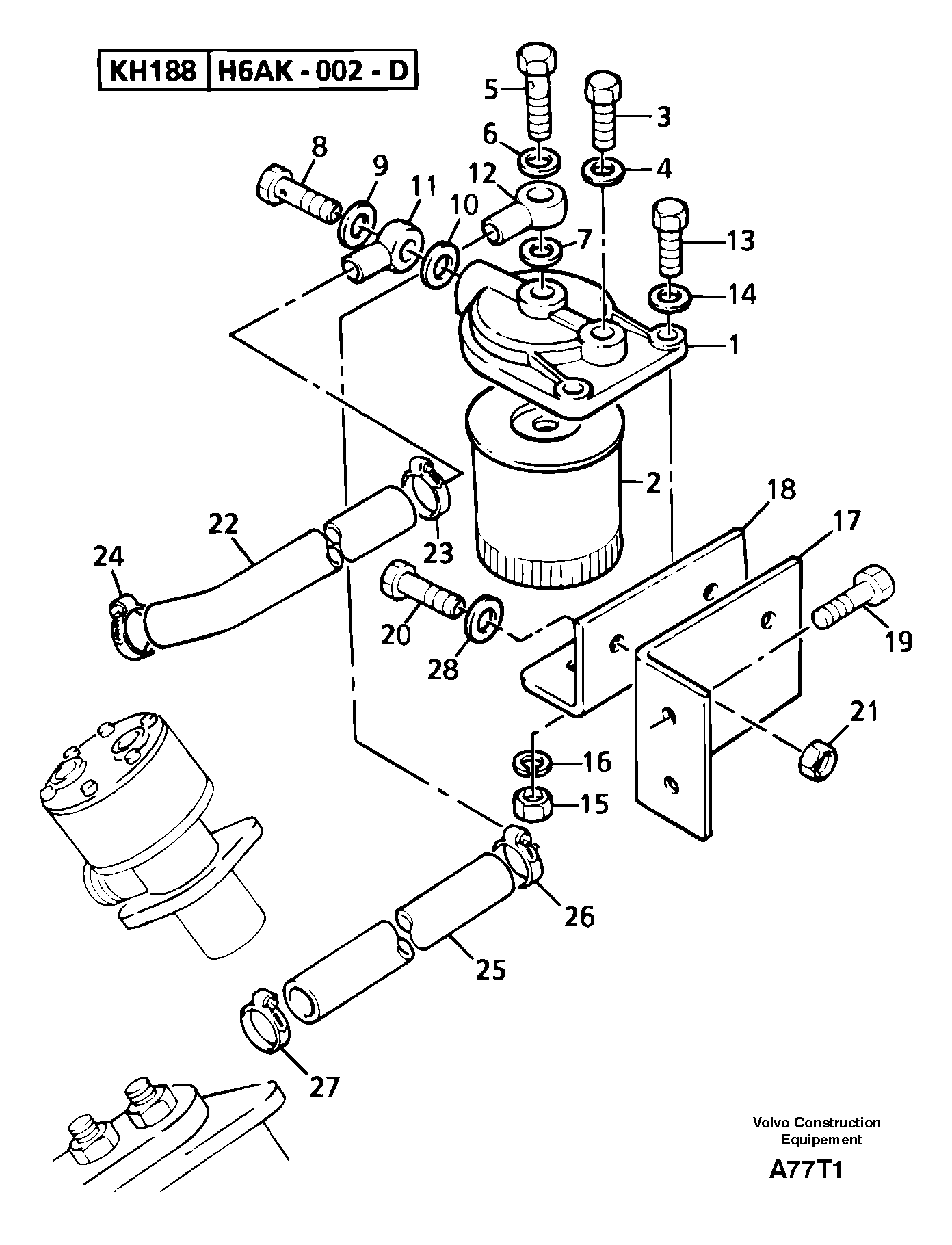 Low pressure fuel system — volvo parts diagram