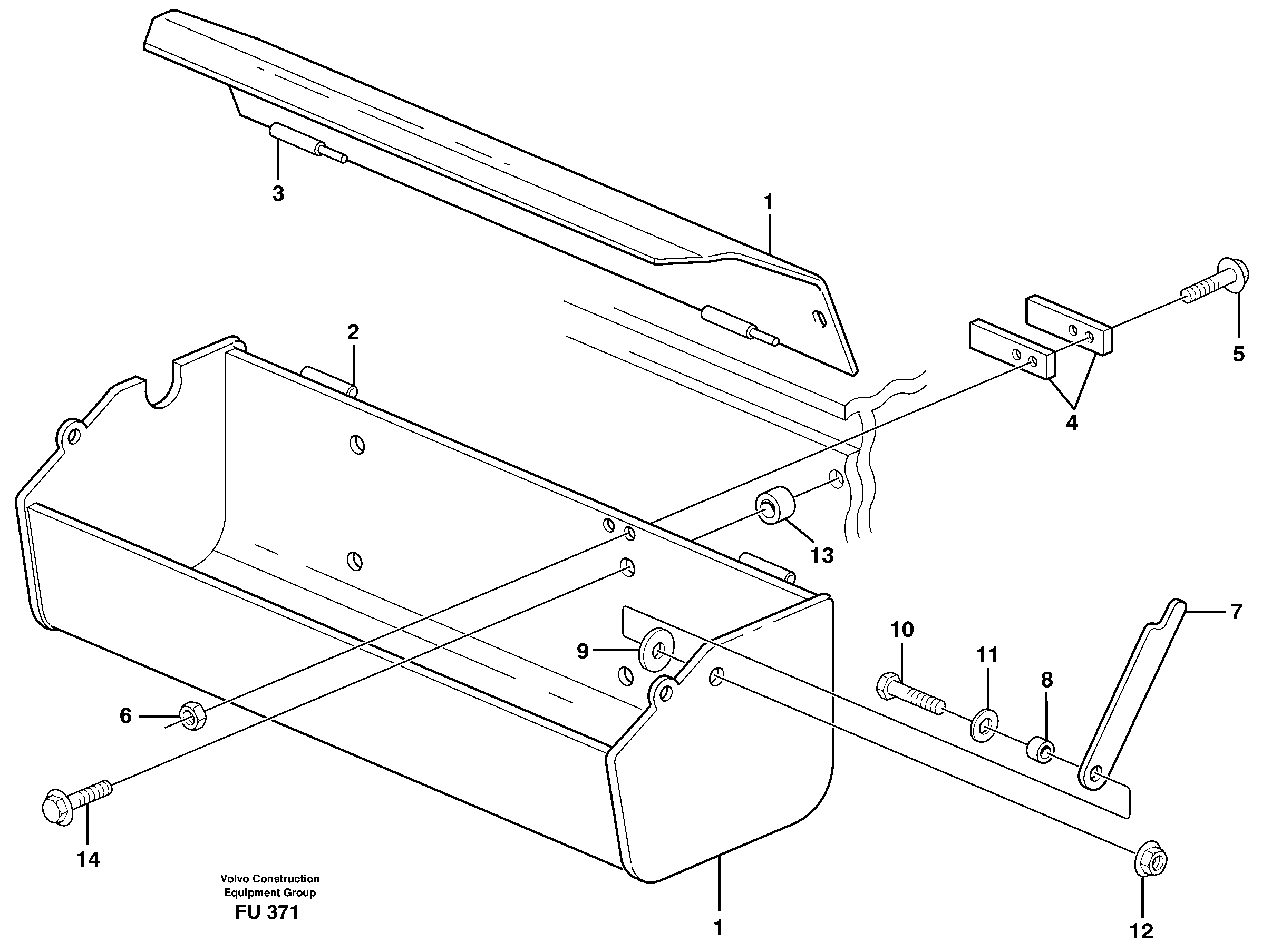 Toolbox  14302501 — volvo parts diagram