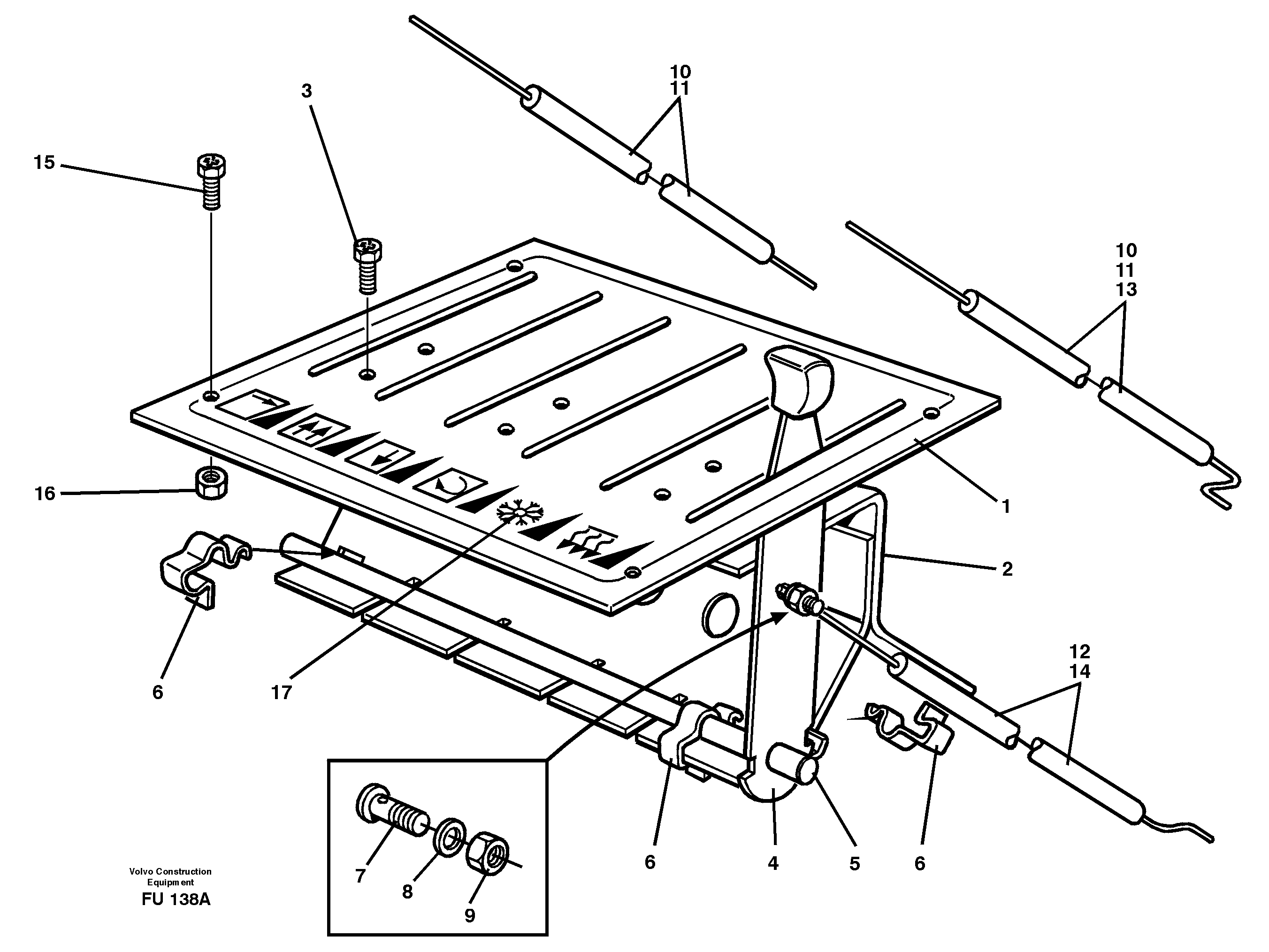 Heater control — volvo parts diagram