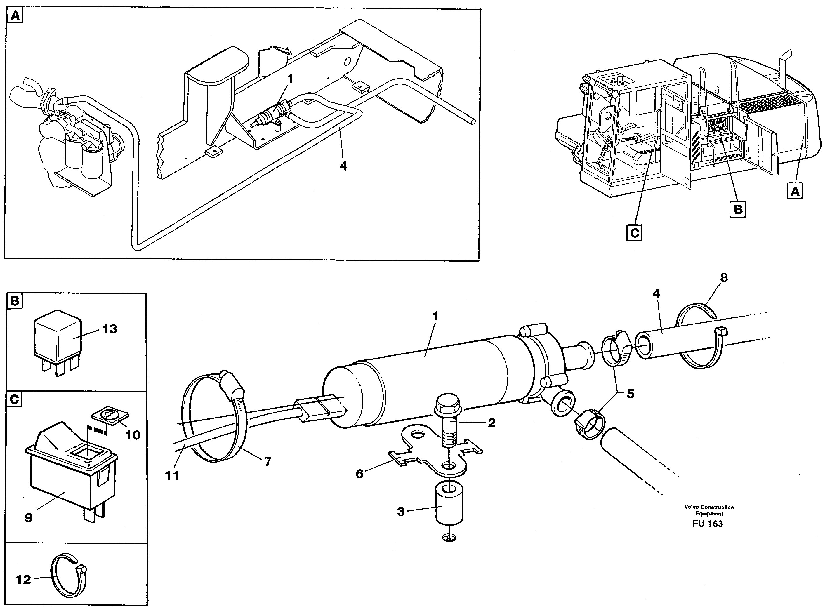 Cirkulation pump — volvo parts diagram