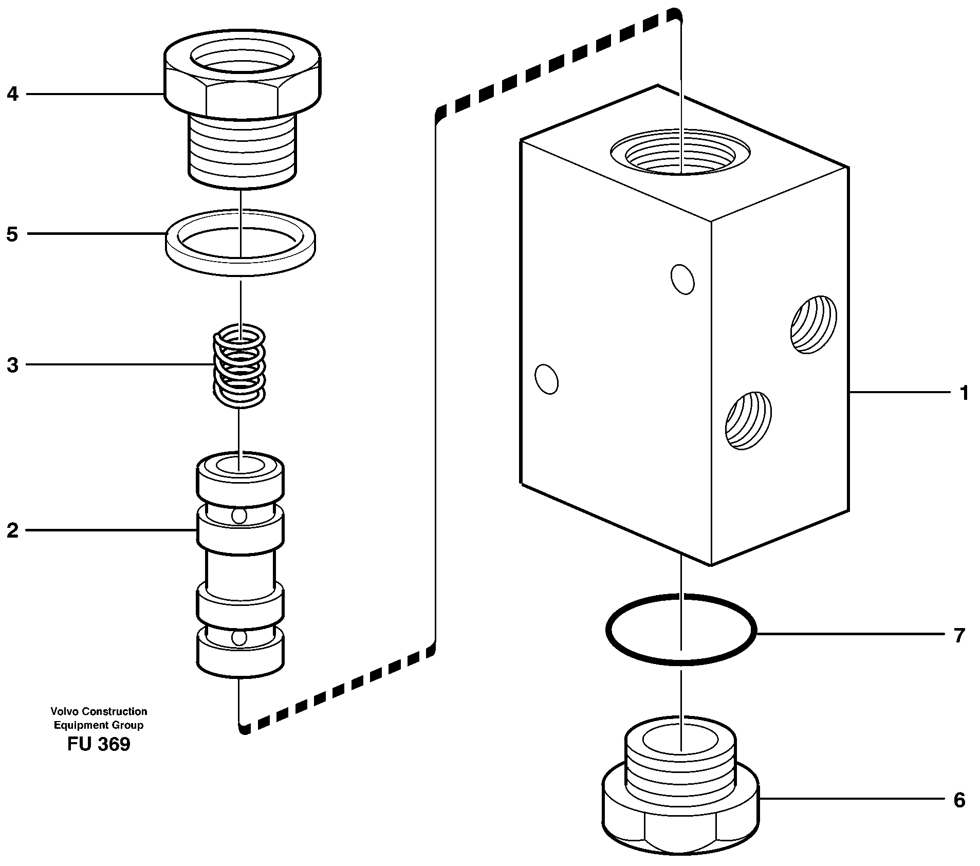 Valve,crawlerbrake  14302060 — volvo parts diagram