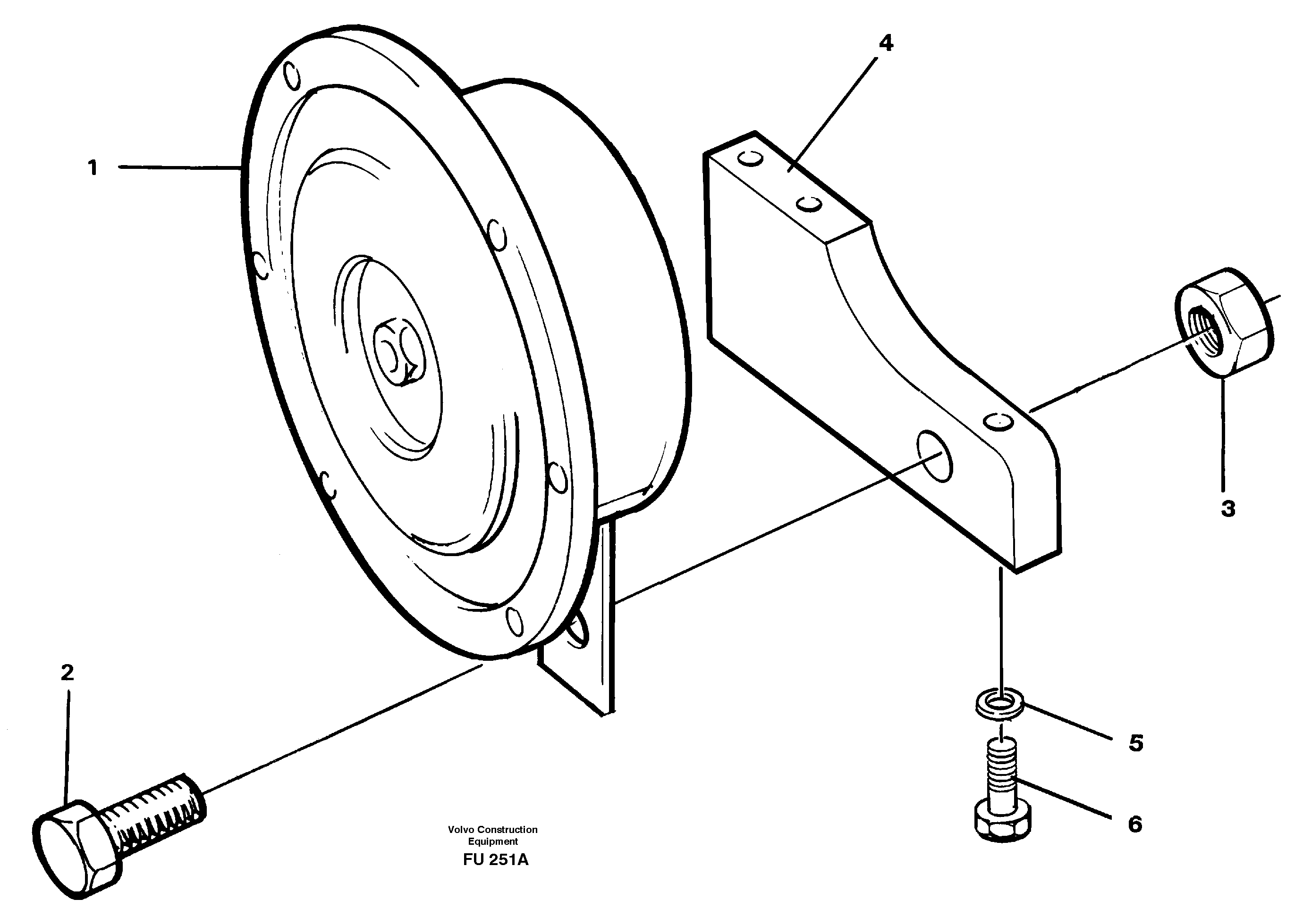 Compressor horn — volvo parts diagram