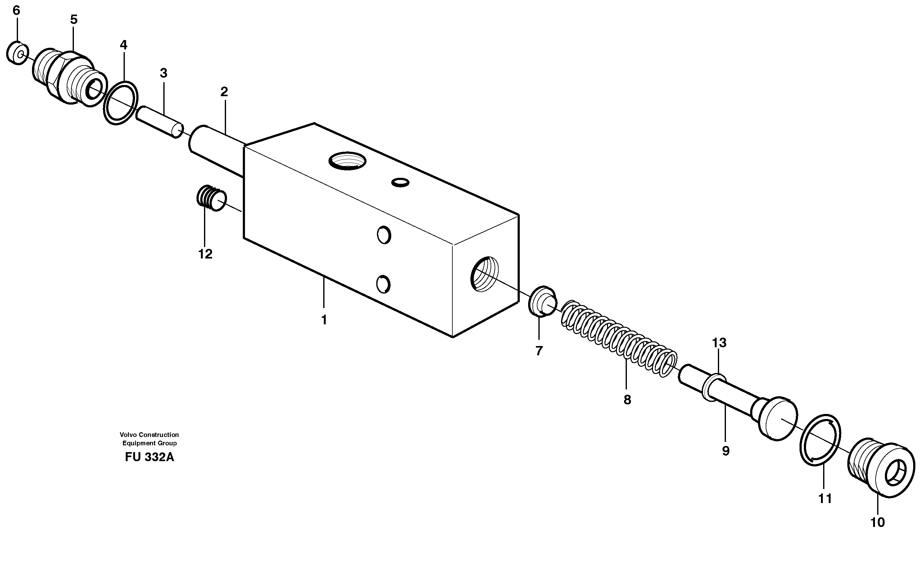 Valve,crawlerbrake — volvo parts diagram