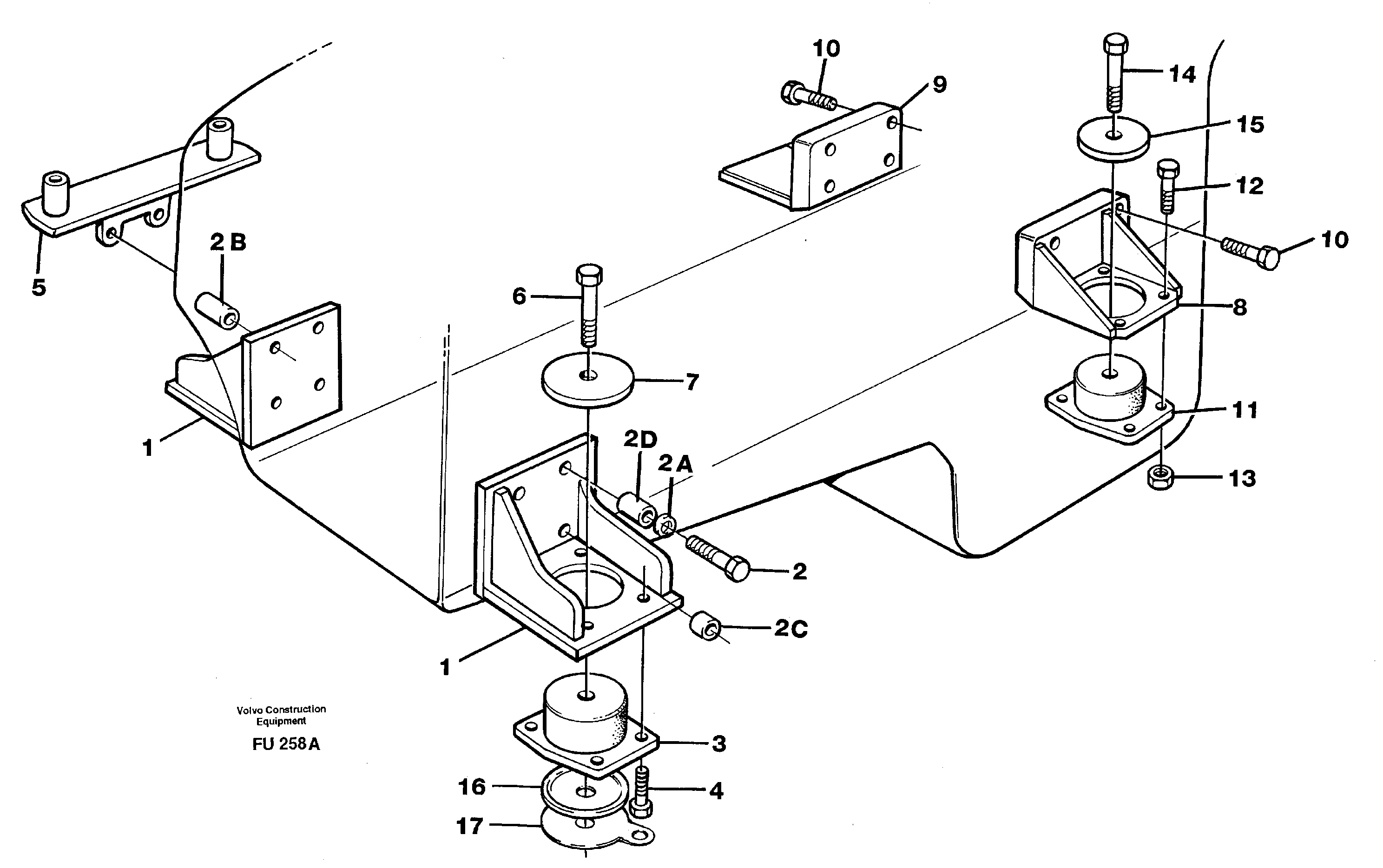 Engine mounting — volvo parts diagram