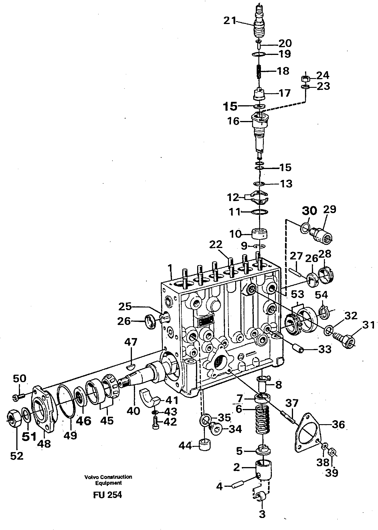 Injection pump. — volvo parts diagram