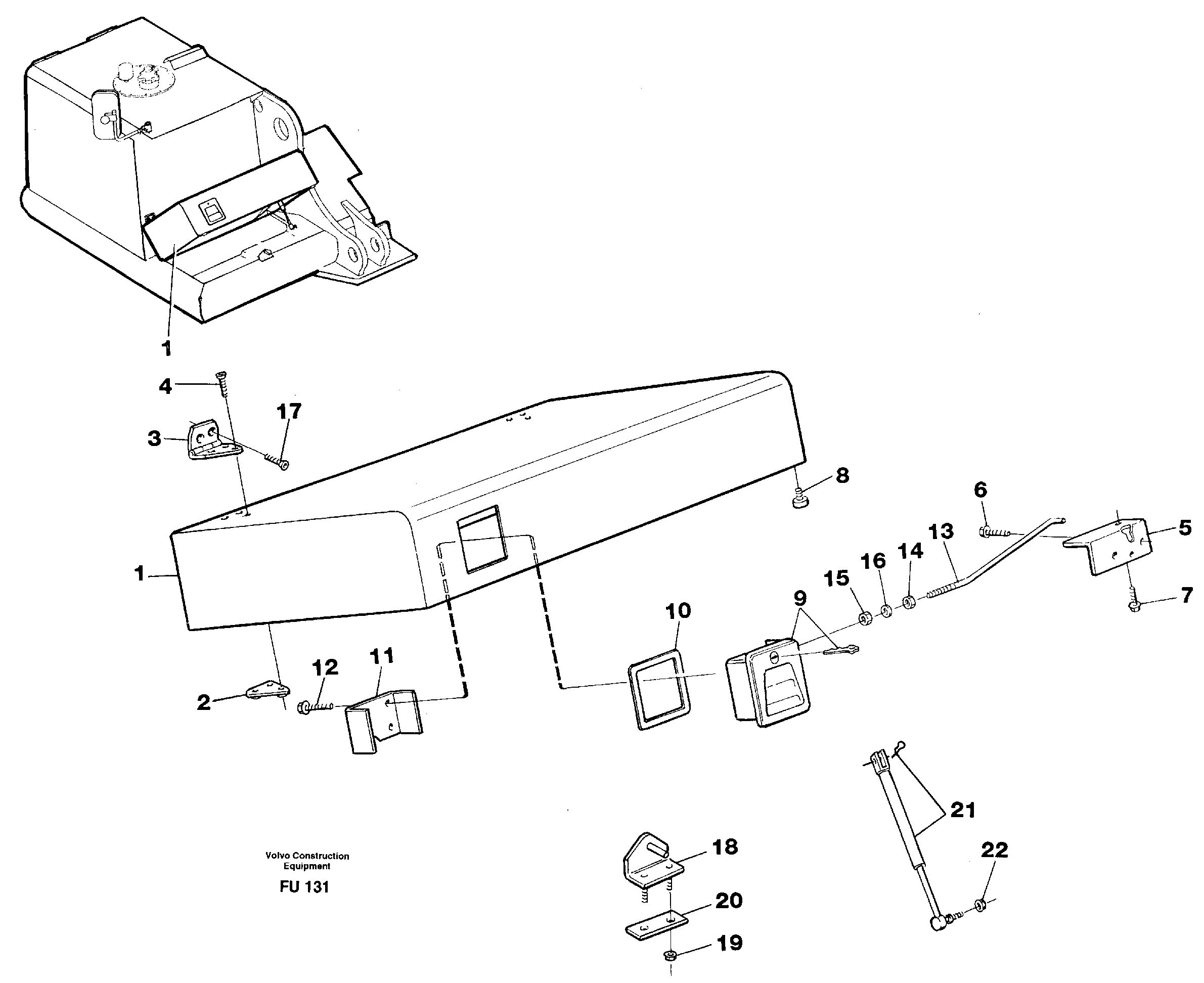 Casing, front, right — volvo parts diagram