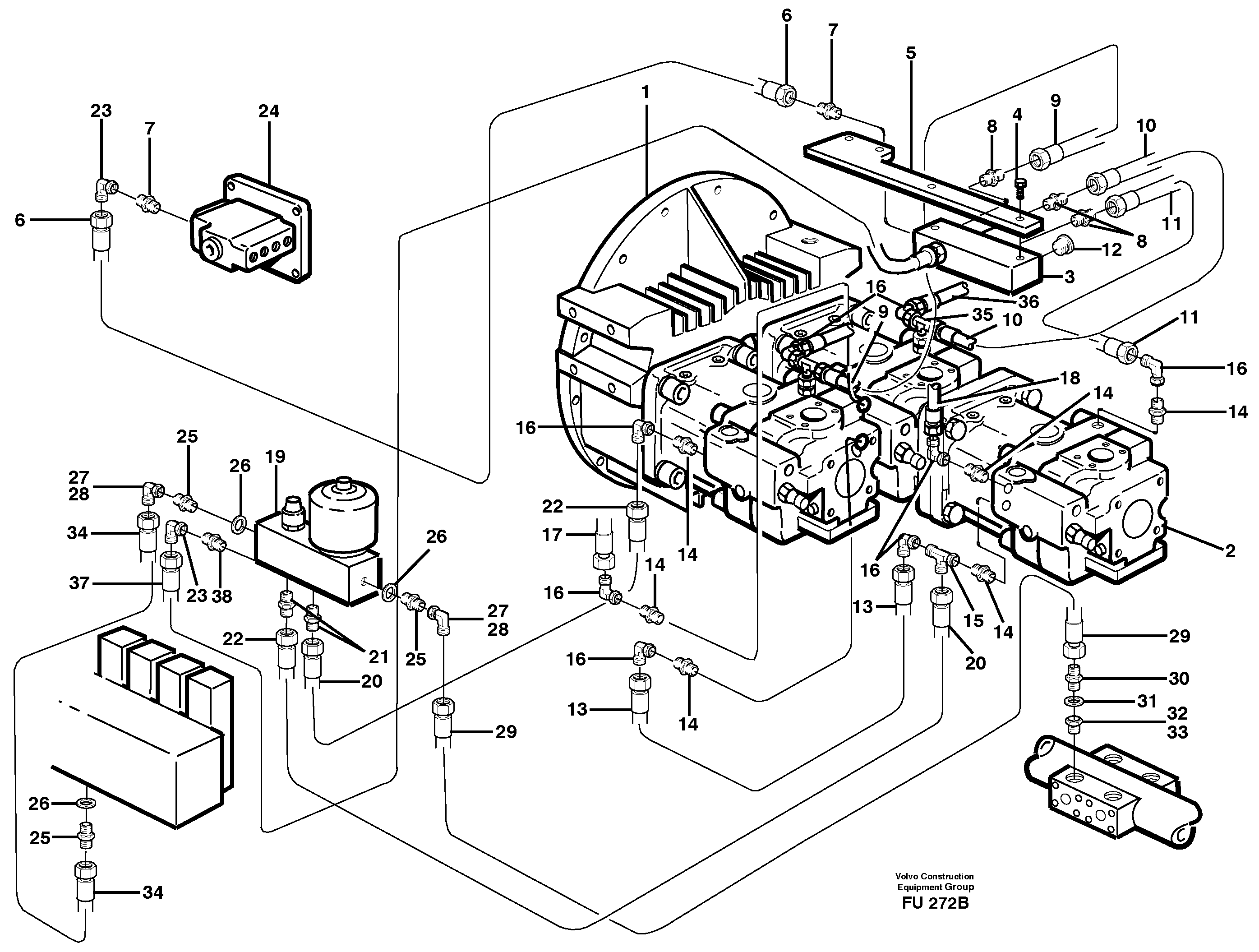 Pump control — volvo parts diagram