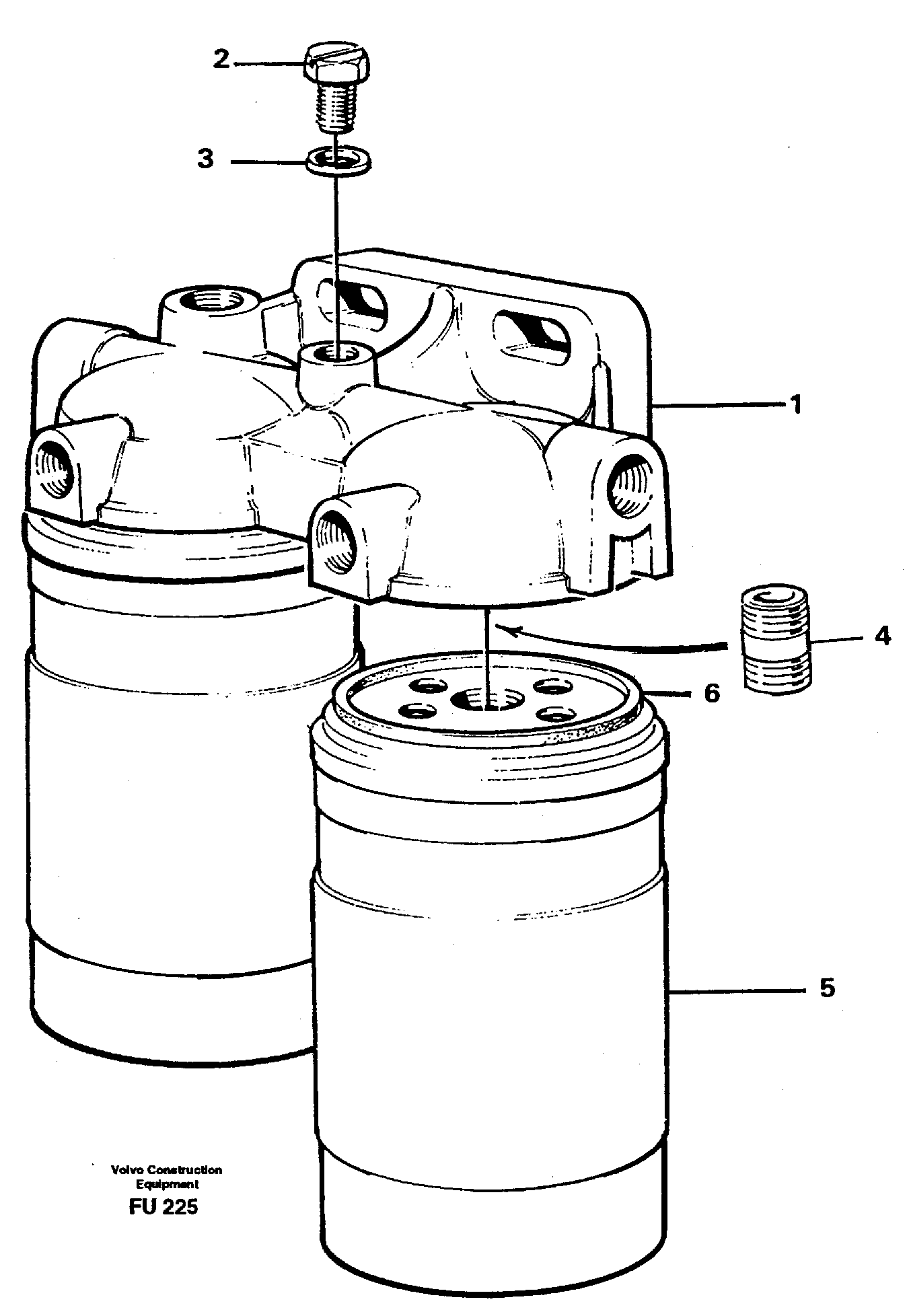 Fuel filter — volvo parts diagram