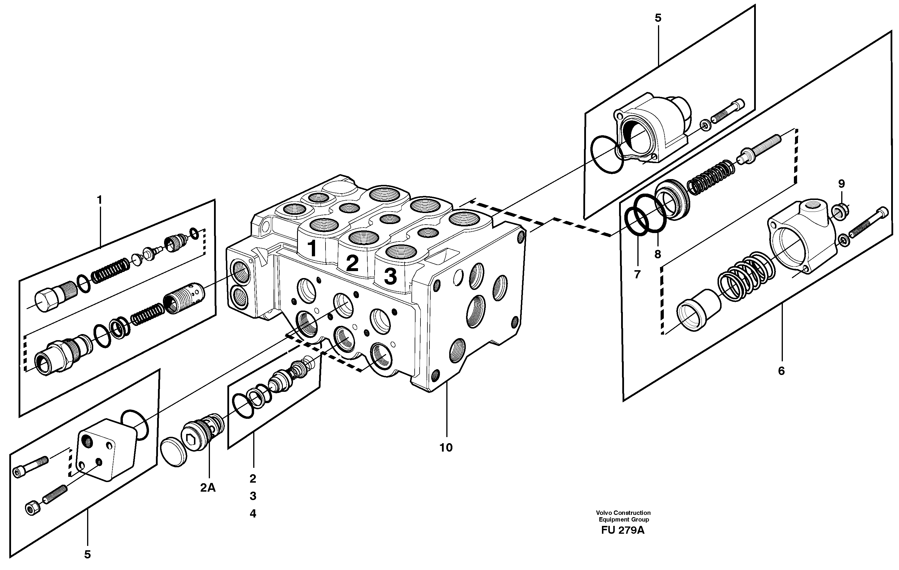valve body, valves — volvo parts diagram