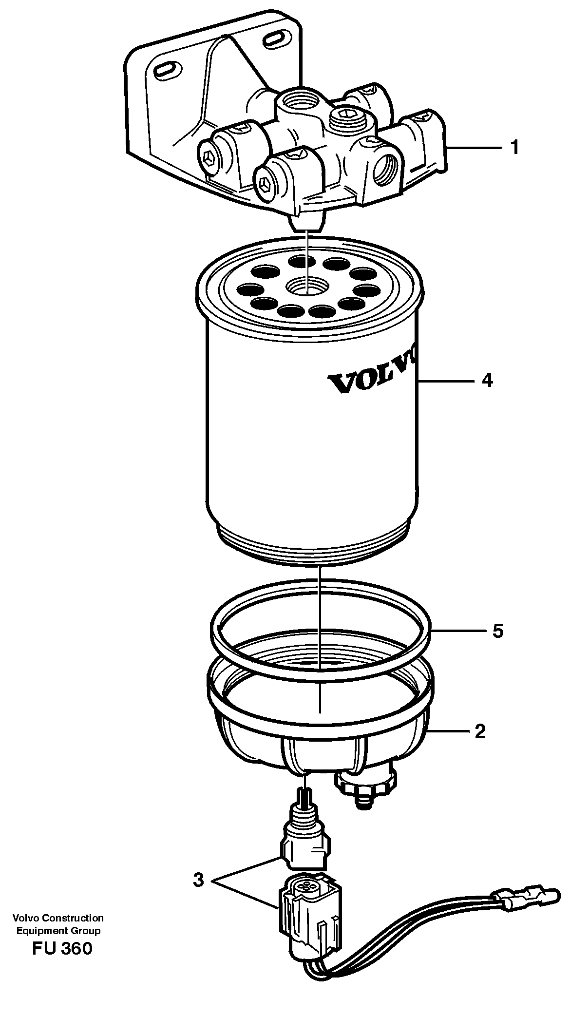 Water separator — volvo parts diagram