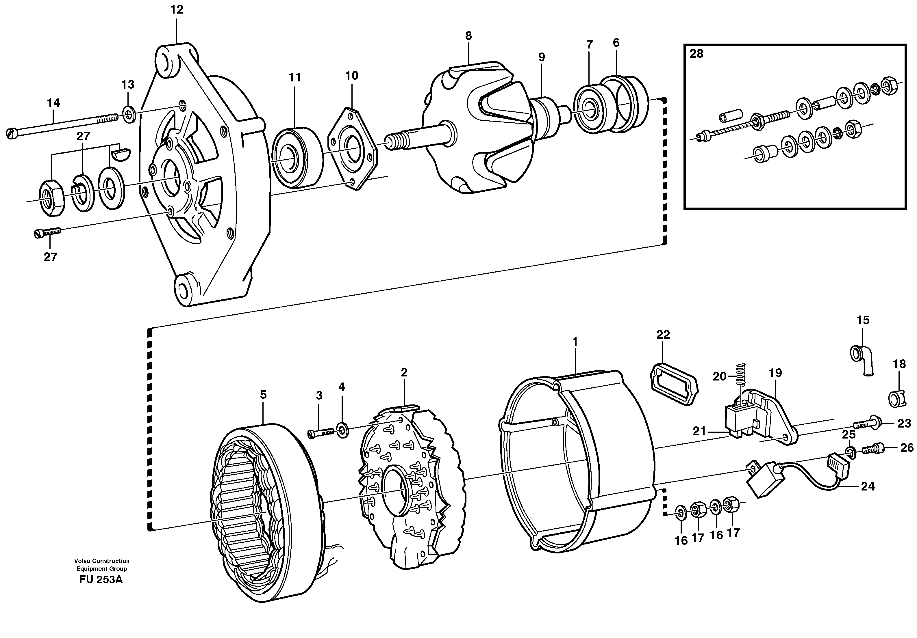 Alternator — volvo parts diagram