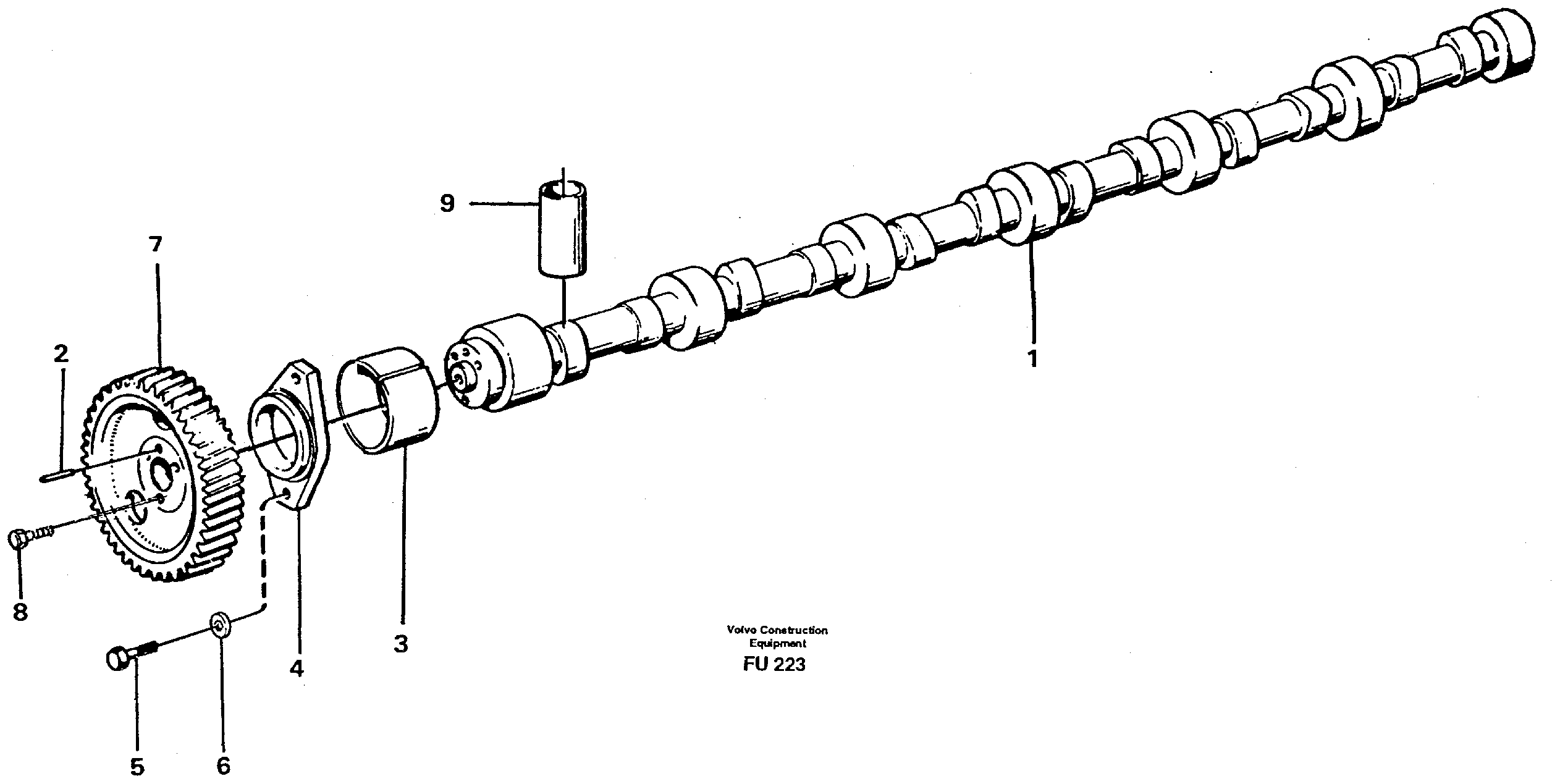 Camshaft — volvo parts diagram