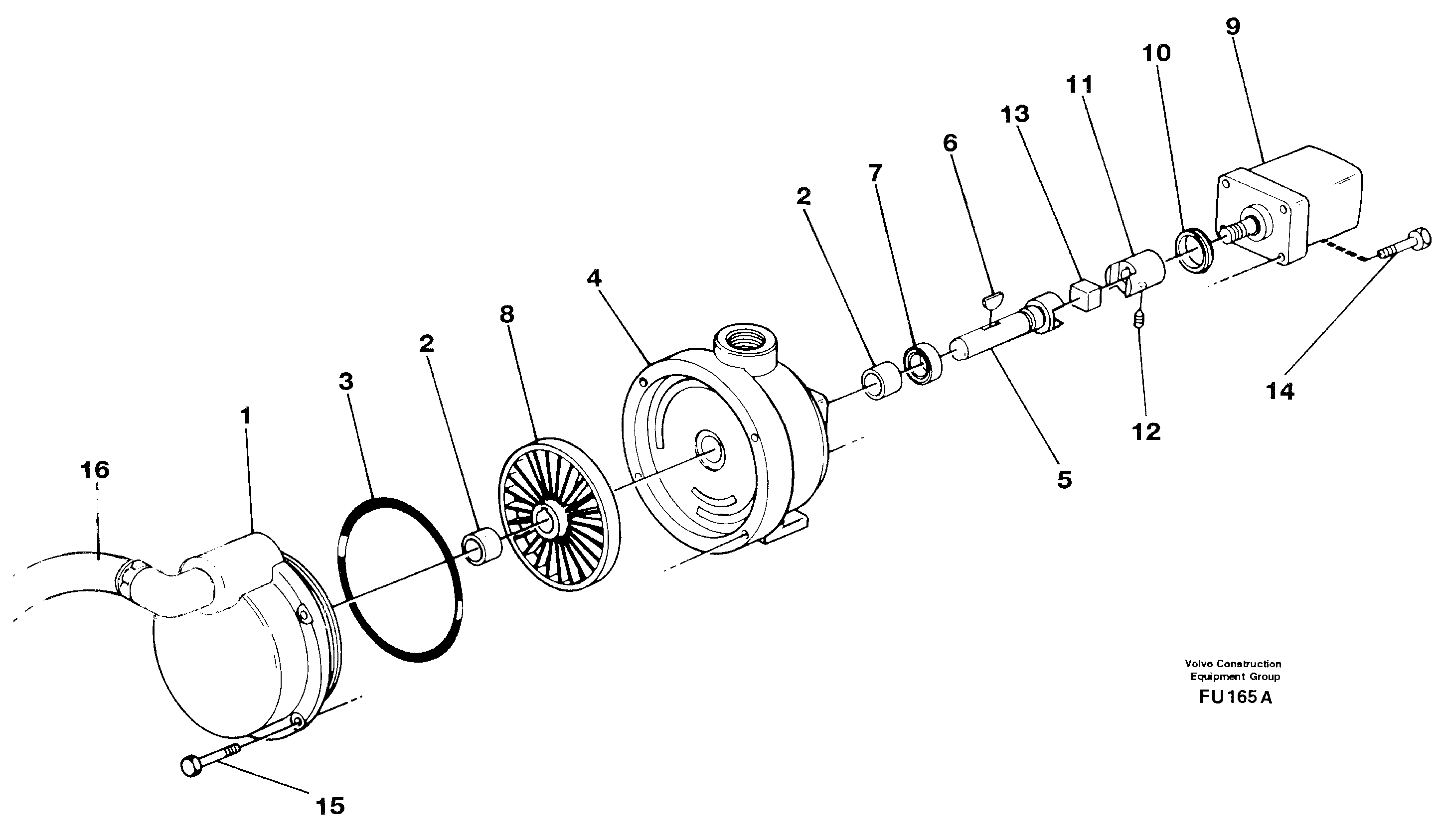 Fuel pump  14302532 — volvo parts diagram