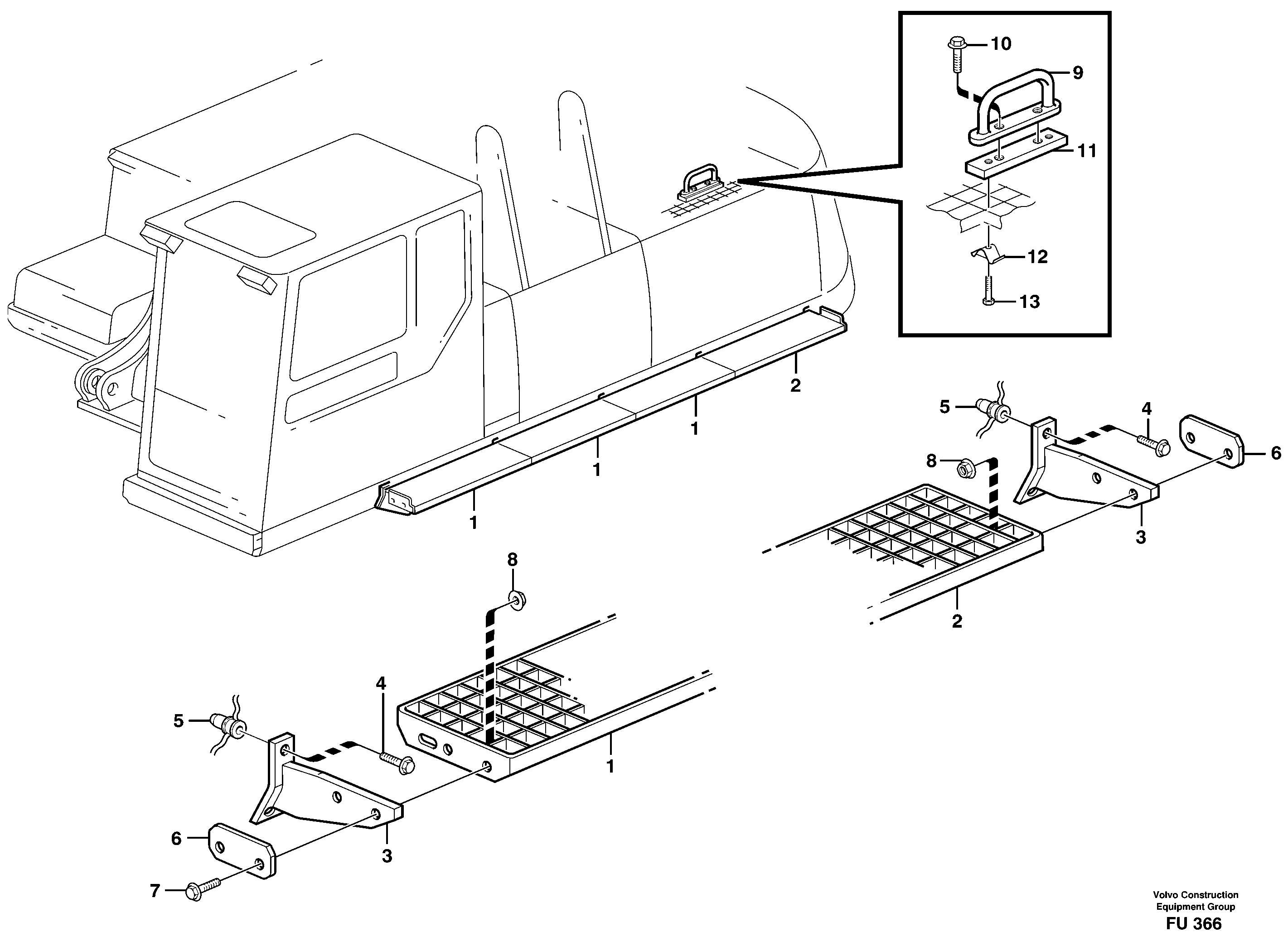 Duckboard  14302044 — volvo parts diagram