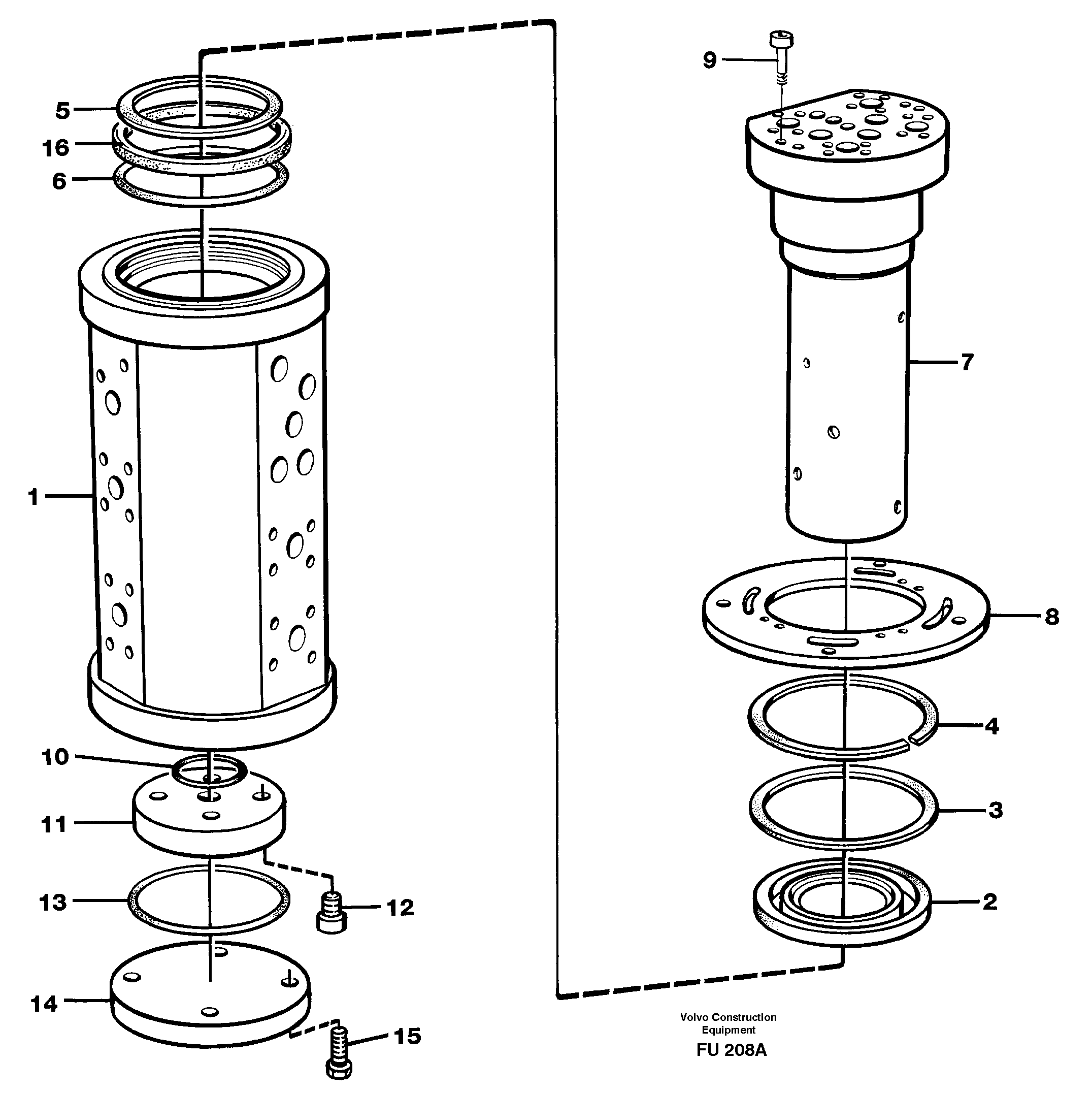 Turning joint — volvo parts diagram