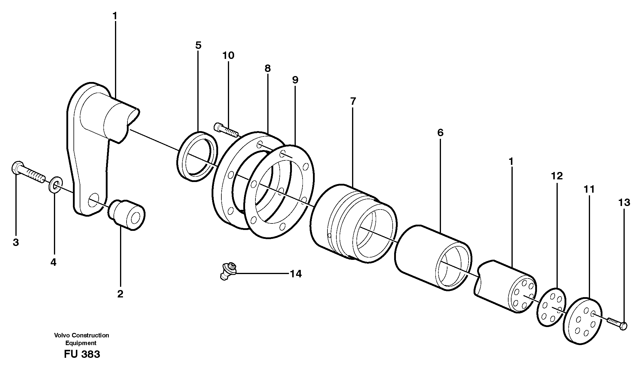 Conversion kit for boom — volvo parts diagram