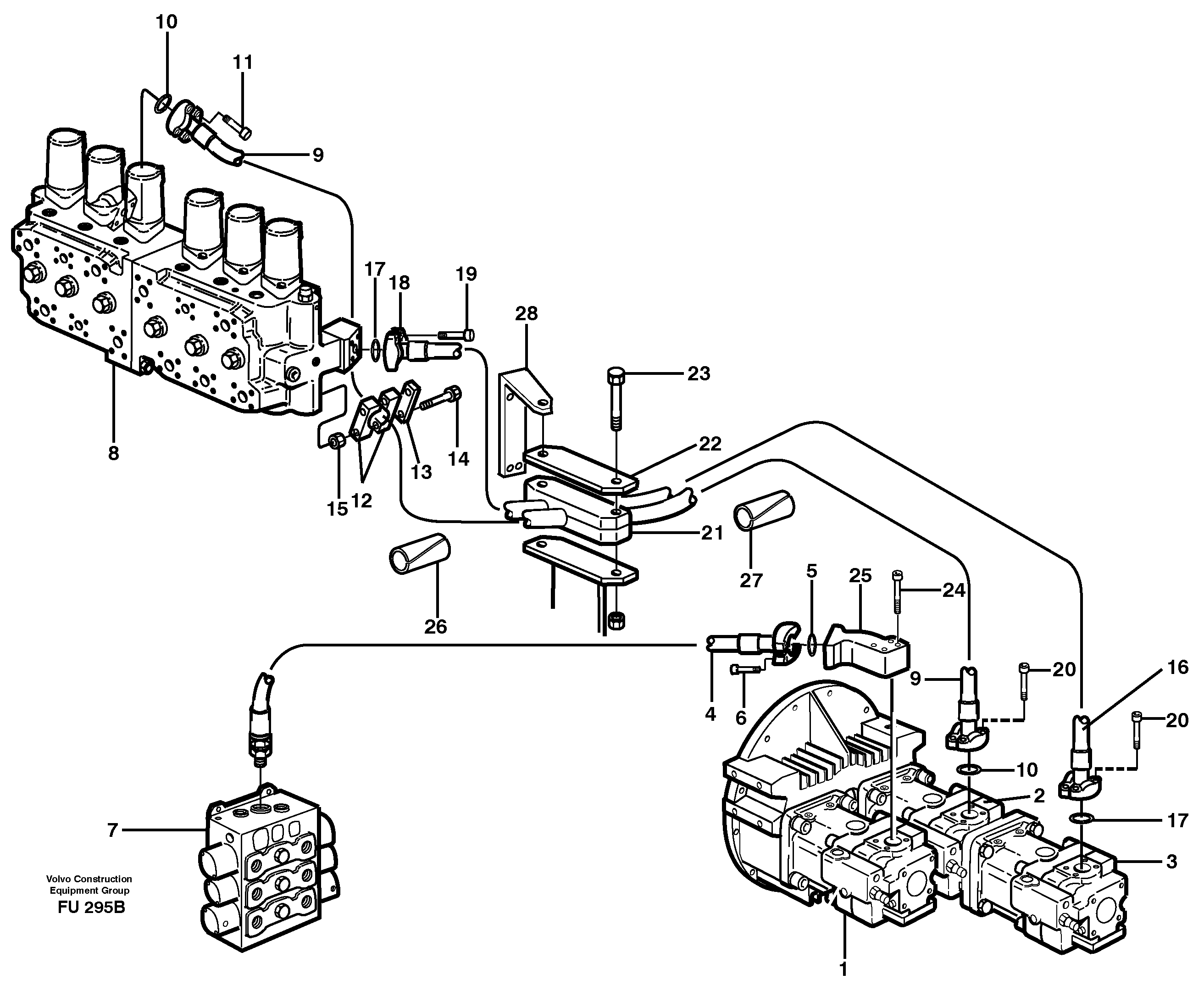Hydraulic system, hydraulic pump — volvo parts diagram
