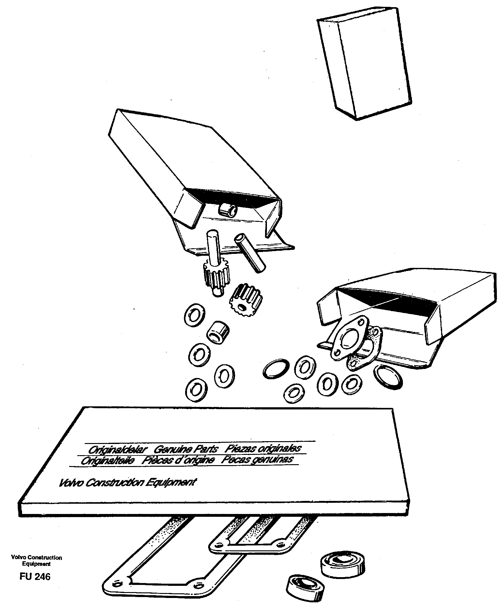 Repair kits for engine — volvo parts diagram