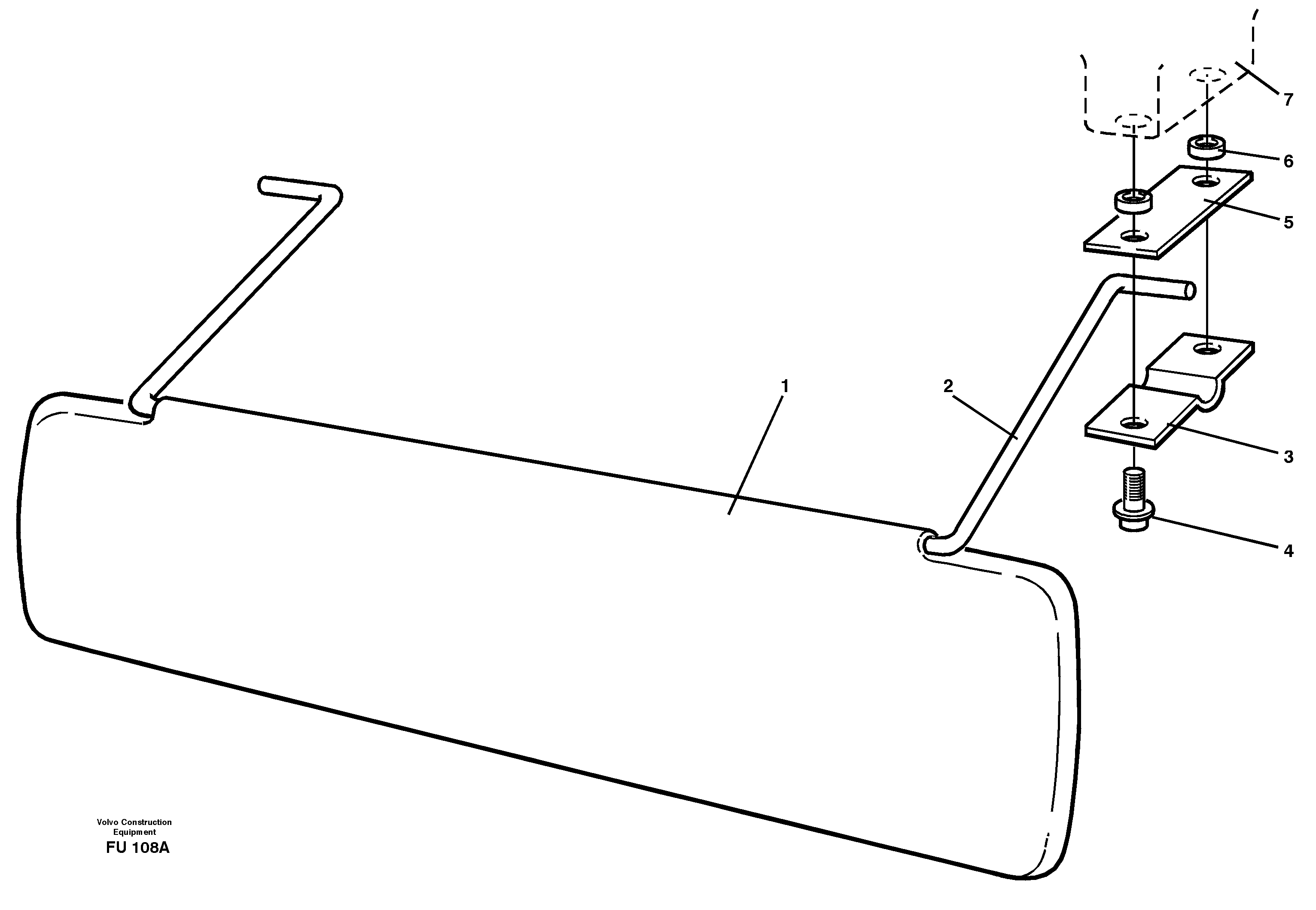 Sun visor, interior — volvo parts diagram