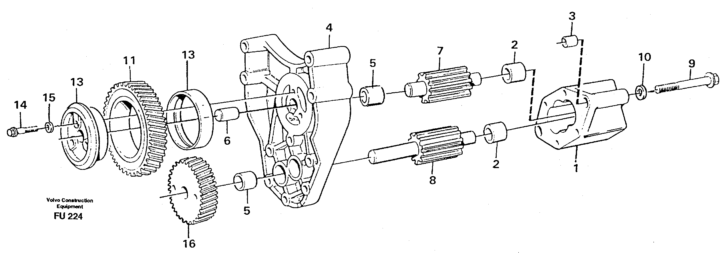 Oil pump — volvo parts diagram