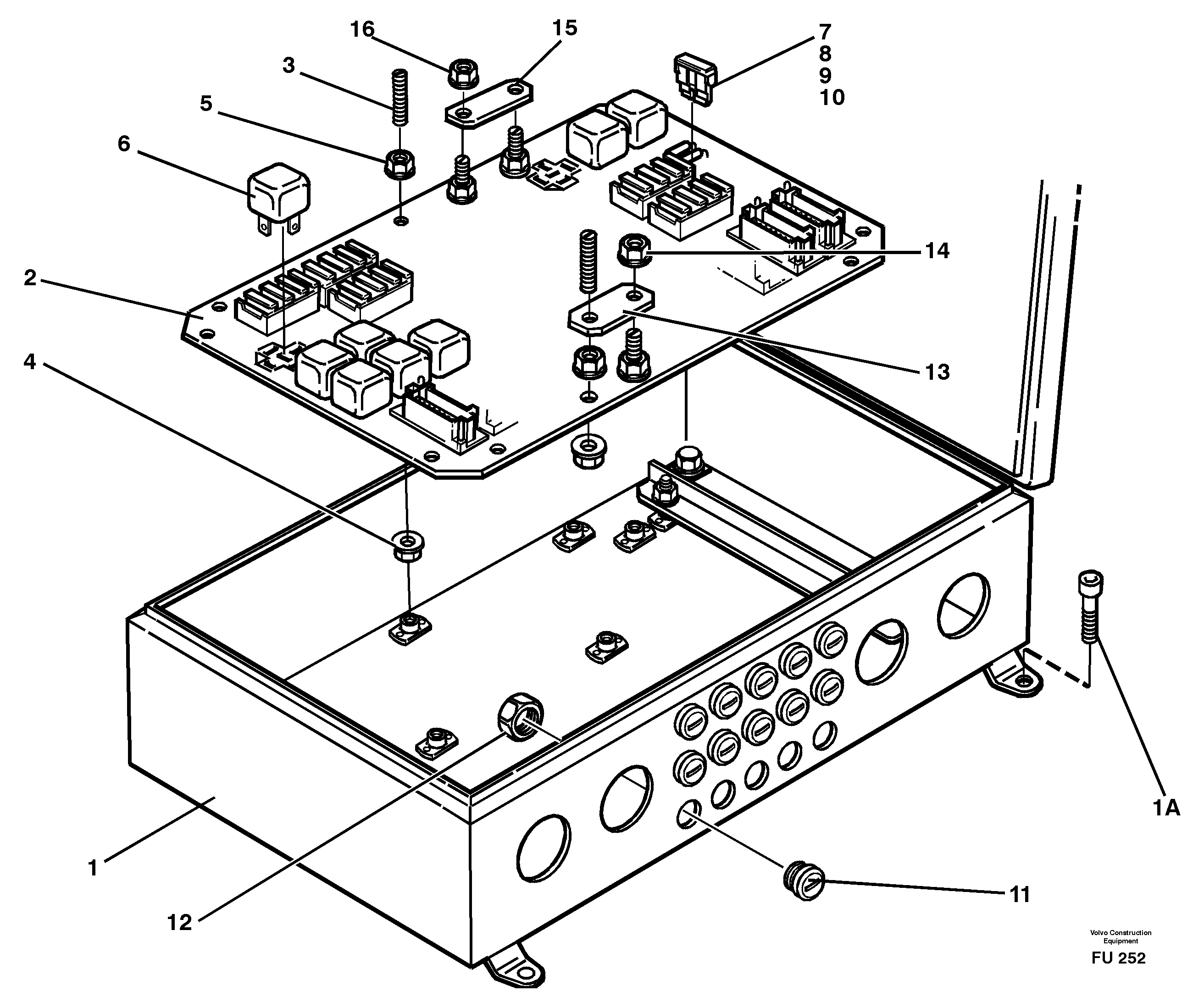Electrical distribution box — volvo parts diagram