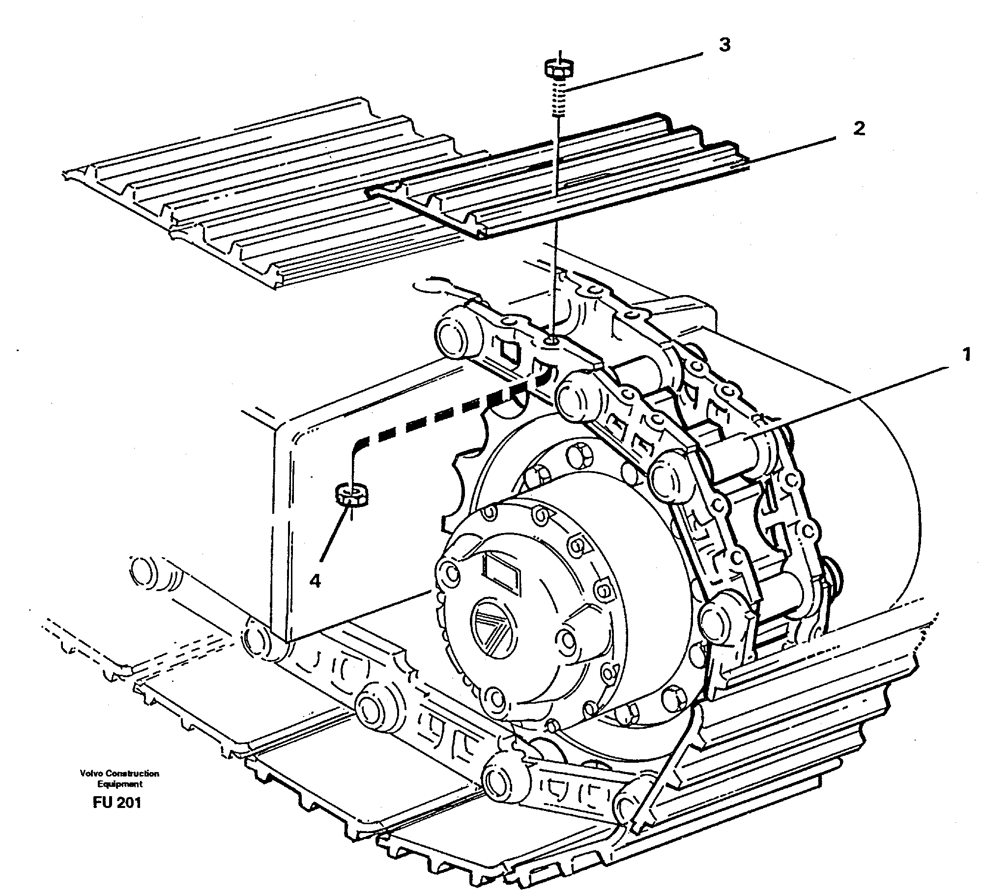 Crawler track  14302046, 14302047, 14302048, 14302049 — volvo parts diagram