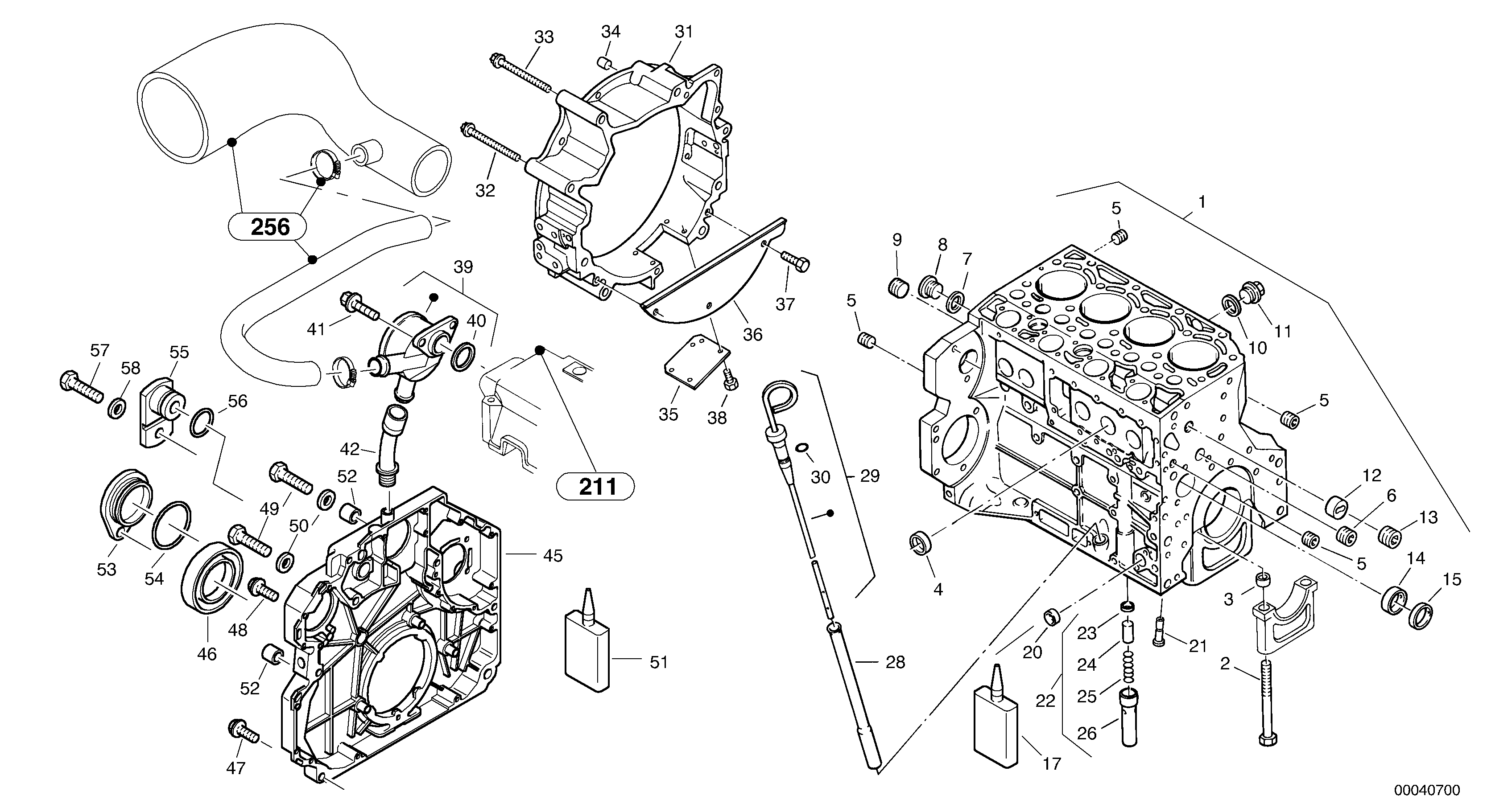 Engine casing, Ventilation — volvo parts diagram