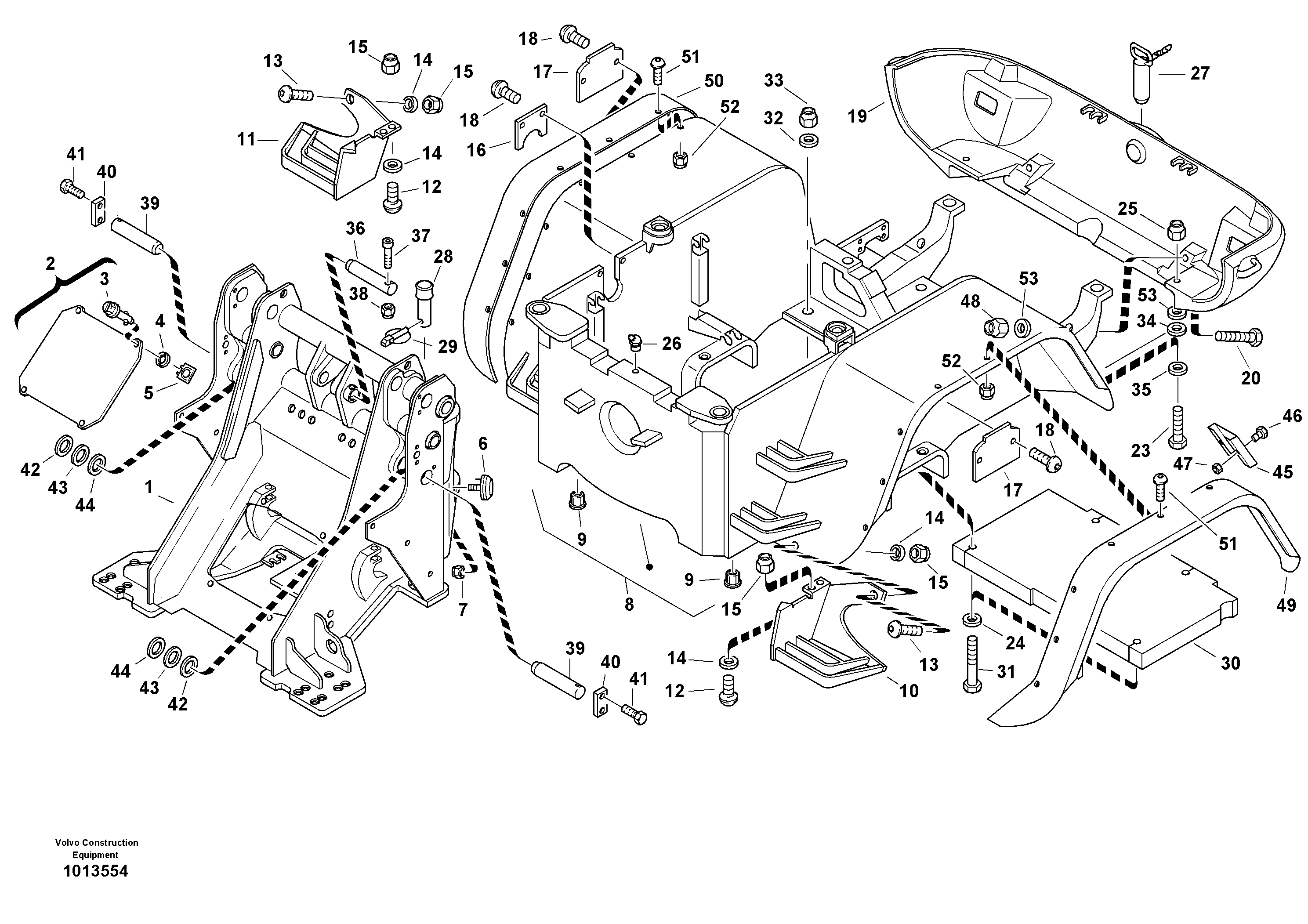 Frame — volvo parts diagram