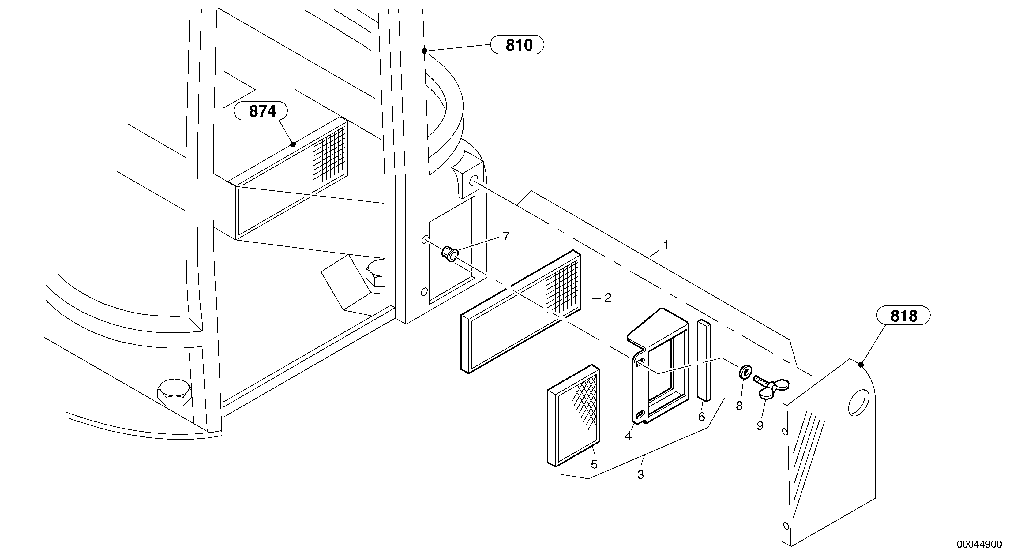 Option - Breather filter — volvo parts diagram