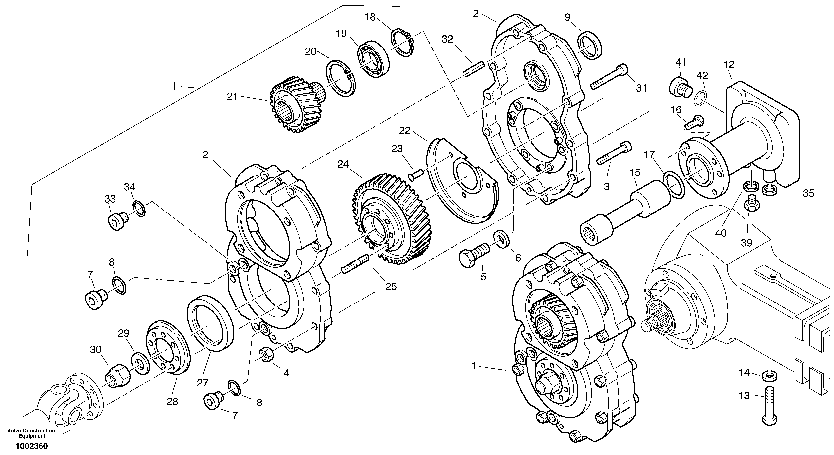 Gearbox assy — volvo parts diagram