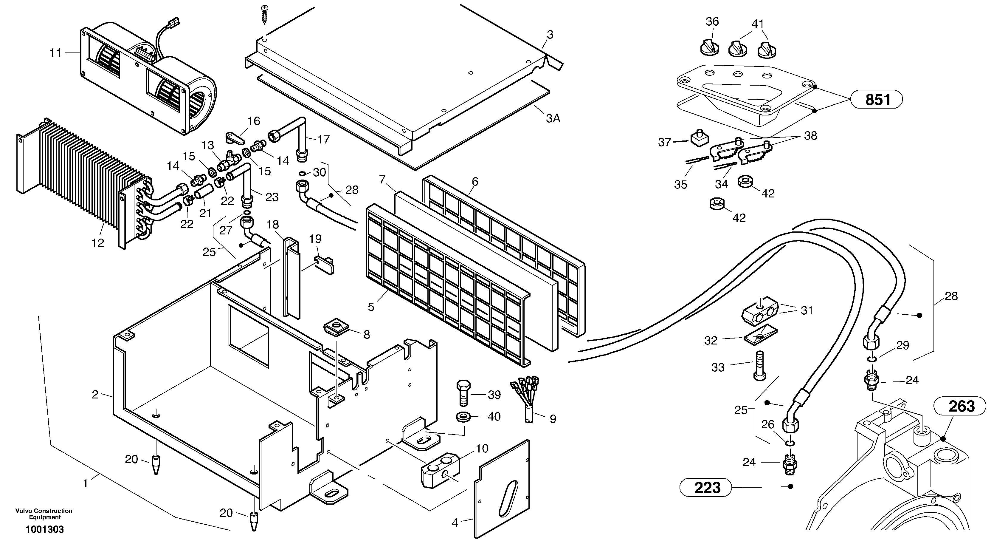 Heater — volvo parts diagram