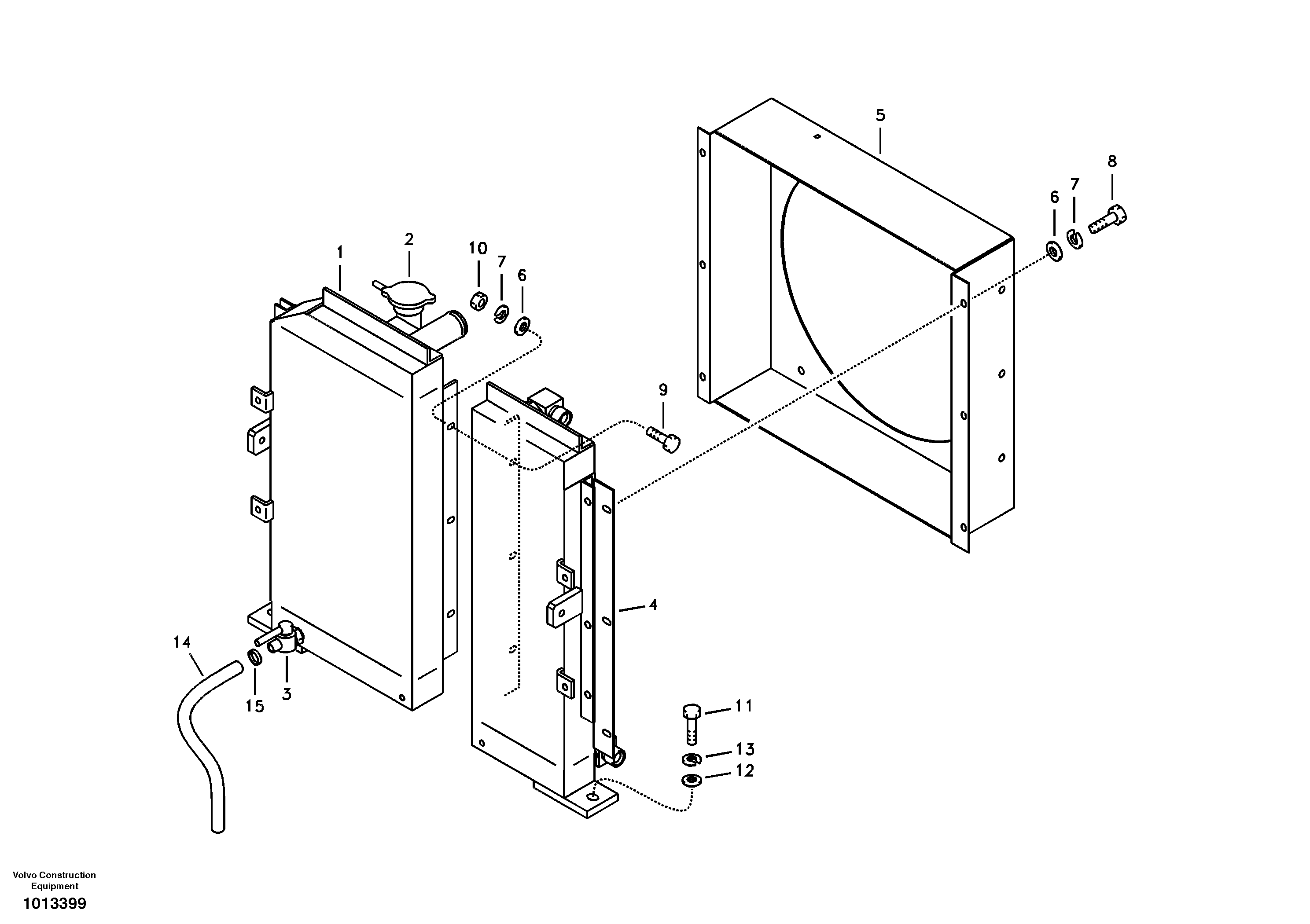 Radiator — volvo parts diagram