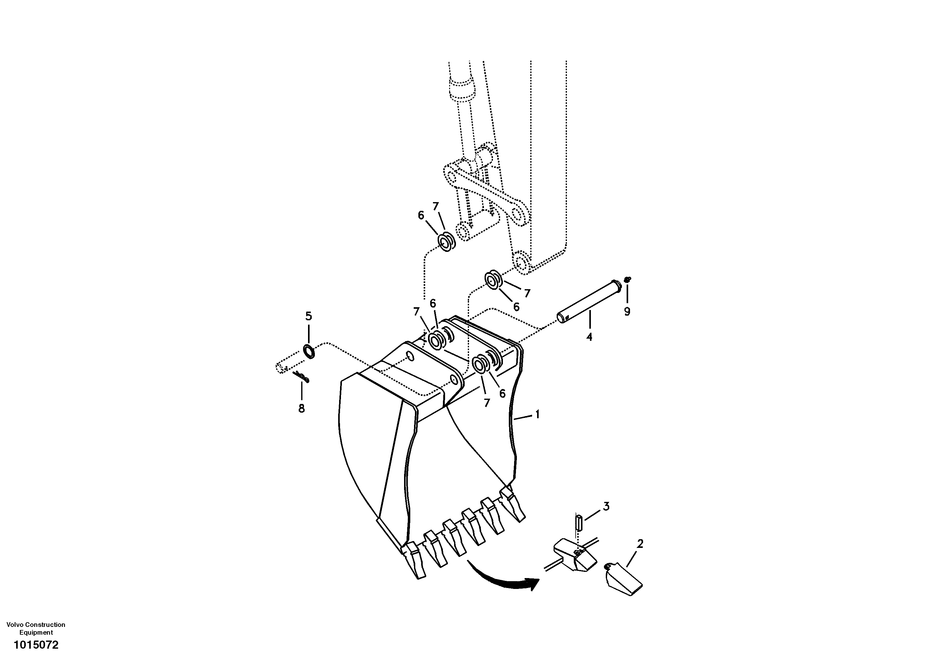 Bucket — volvo parts diagram
