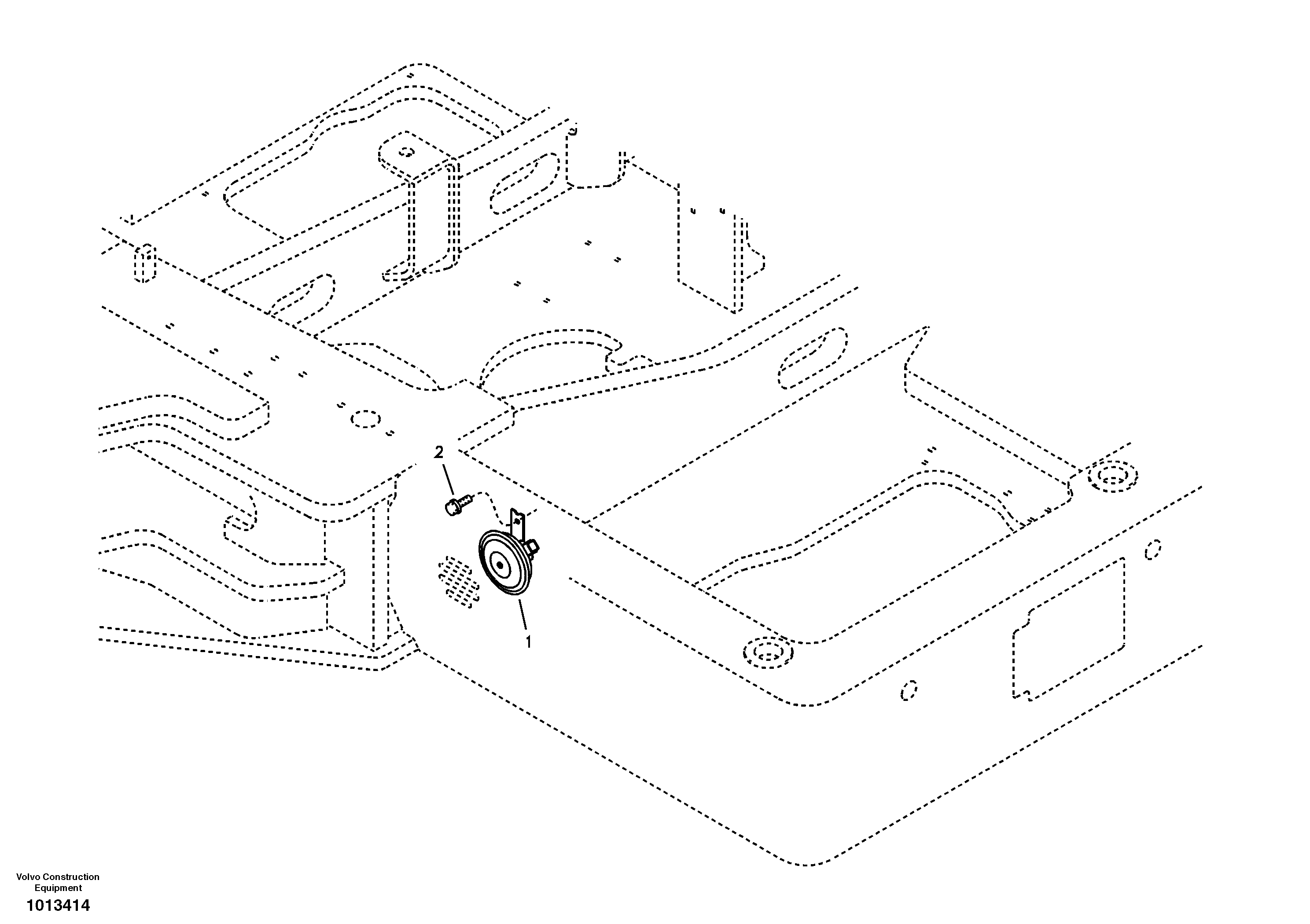 Horn — volvo parts diagram