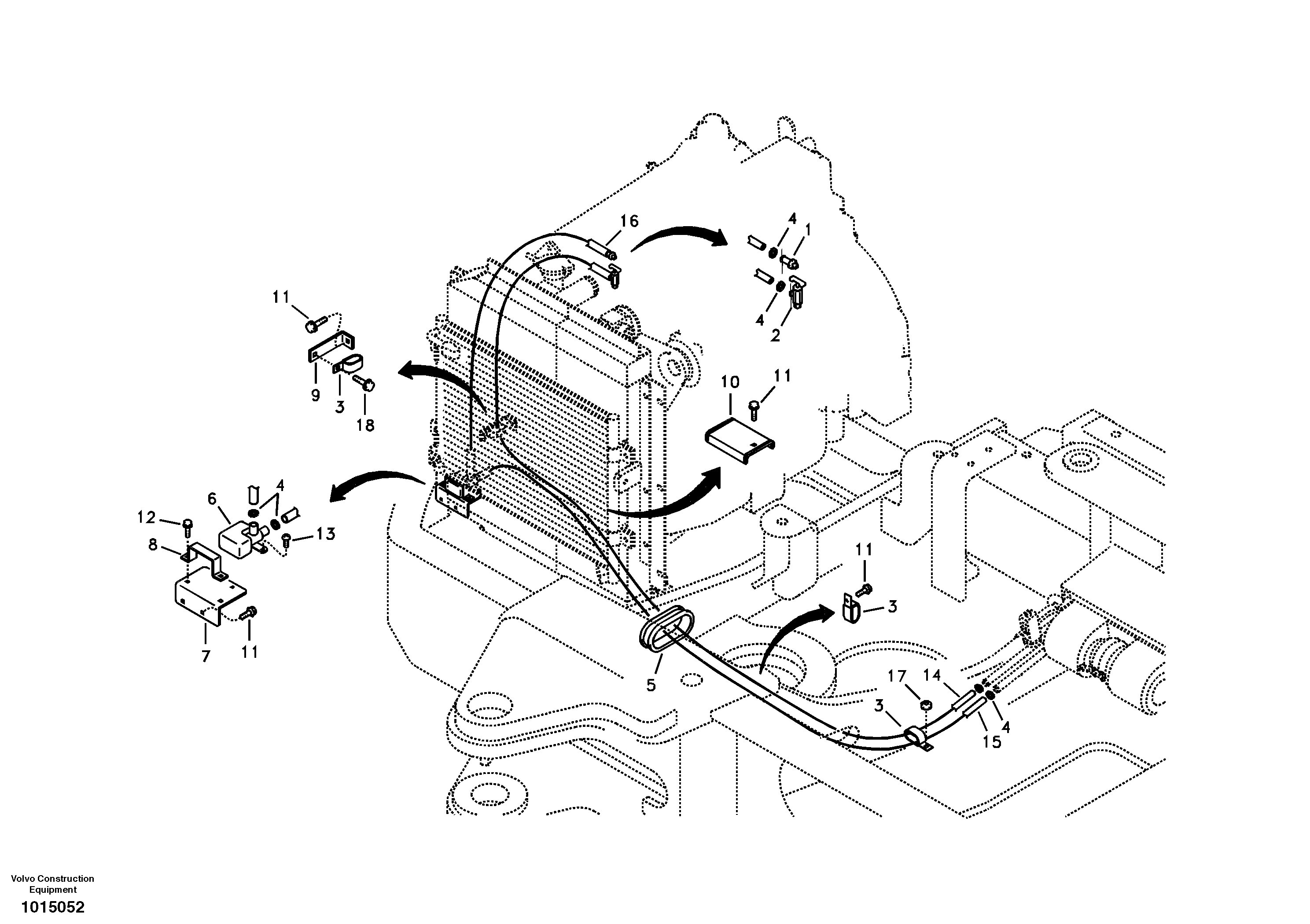 Heating line — volvo parts diagram