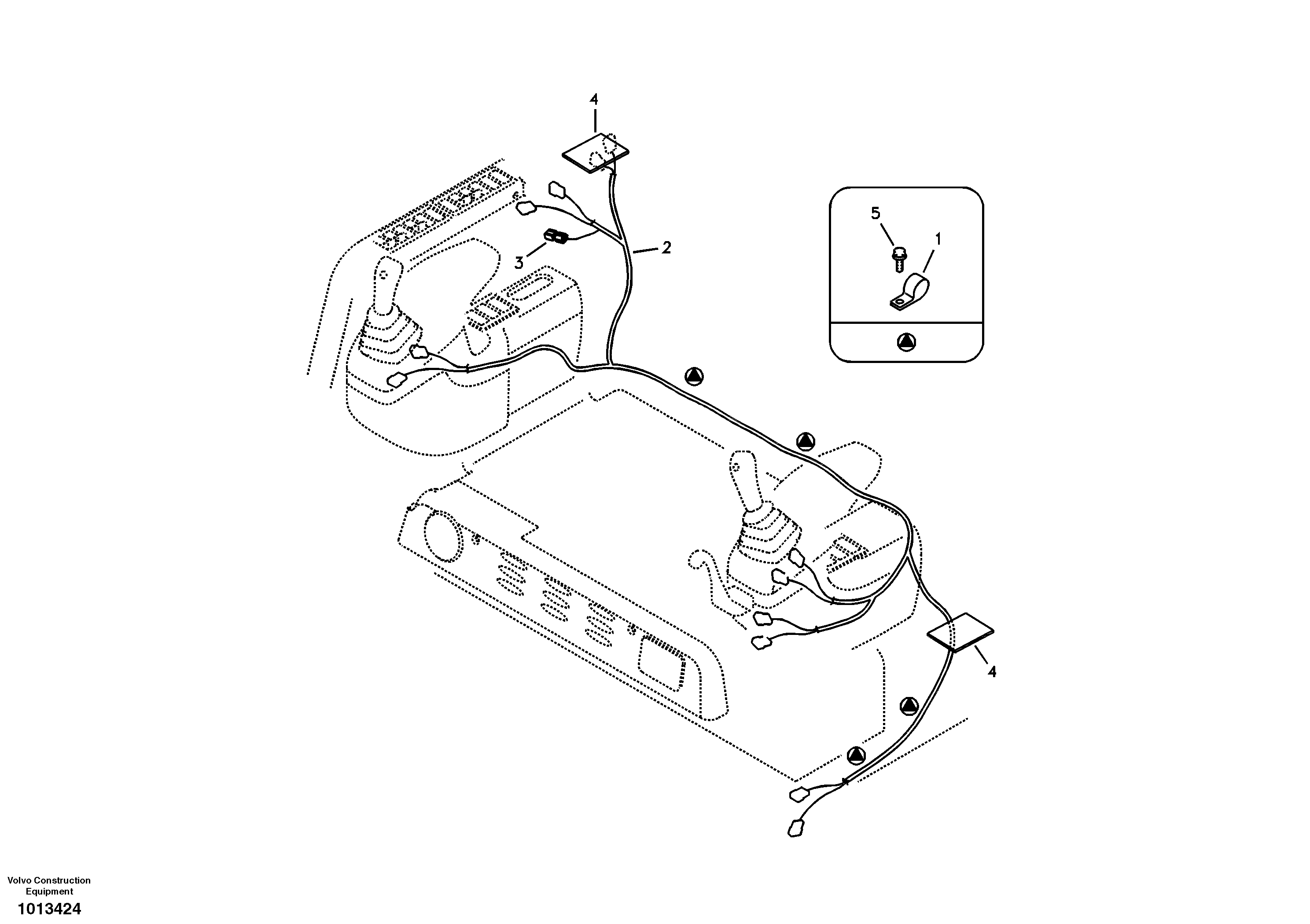 Cable and wire harness, instrument panel — volvo parts diagram