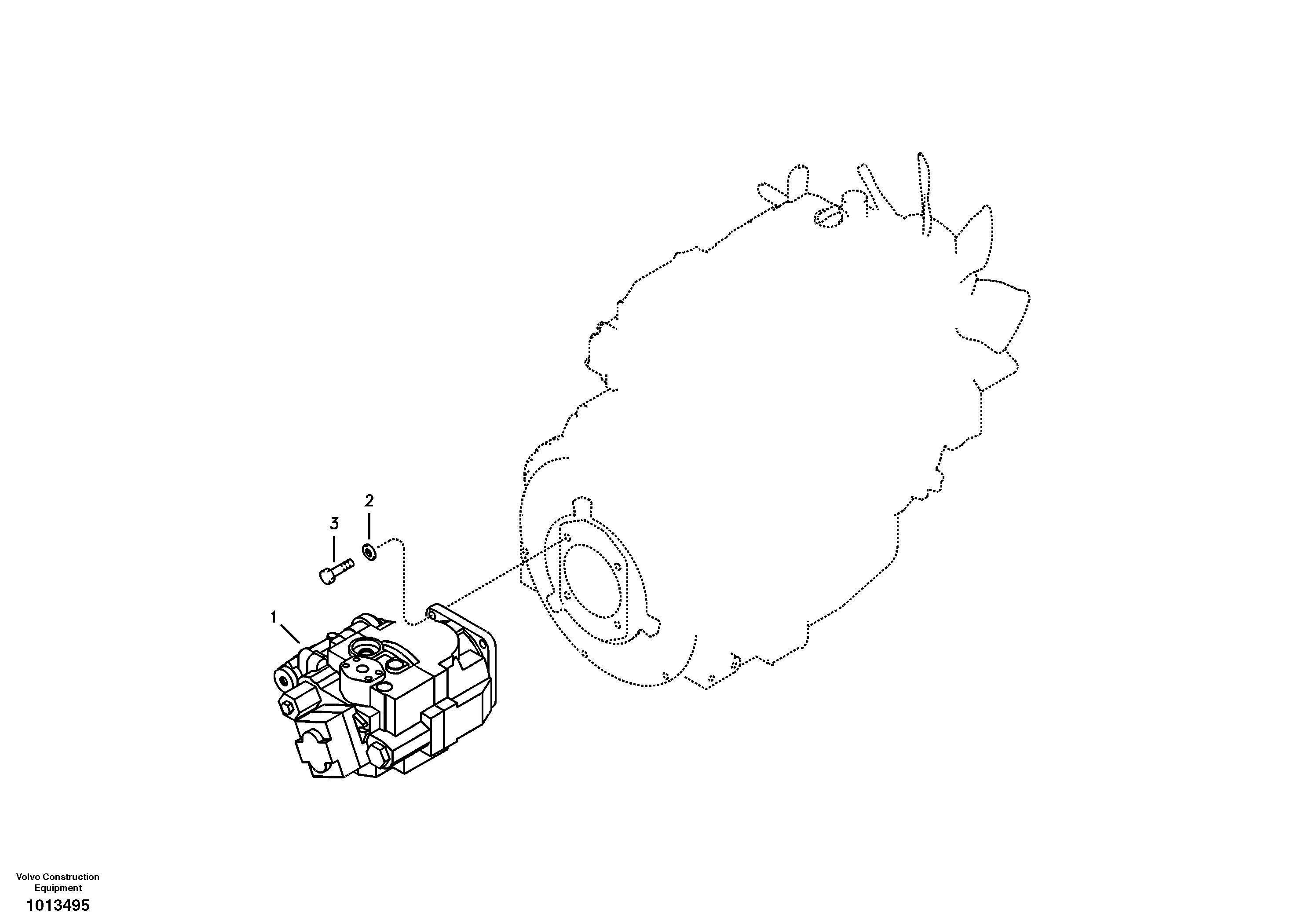 Pump installation — volvo parts diagram