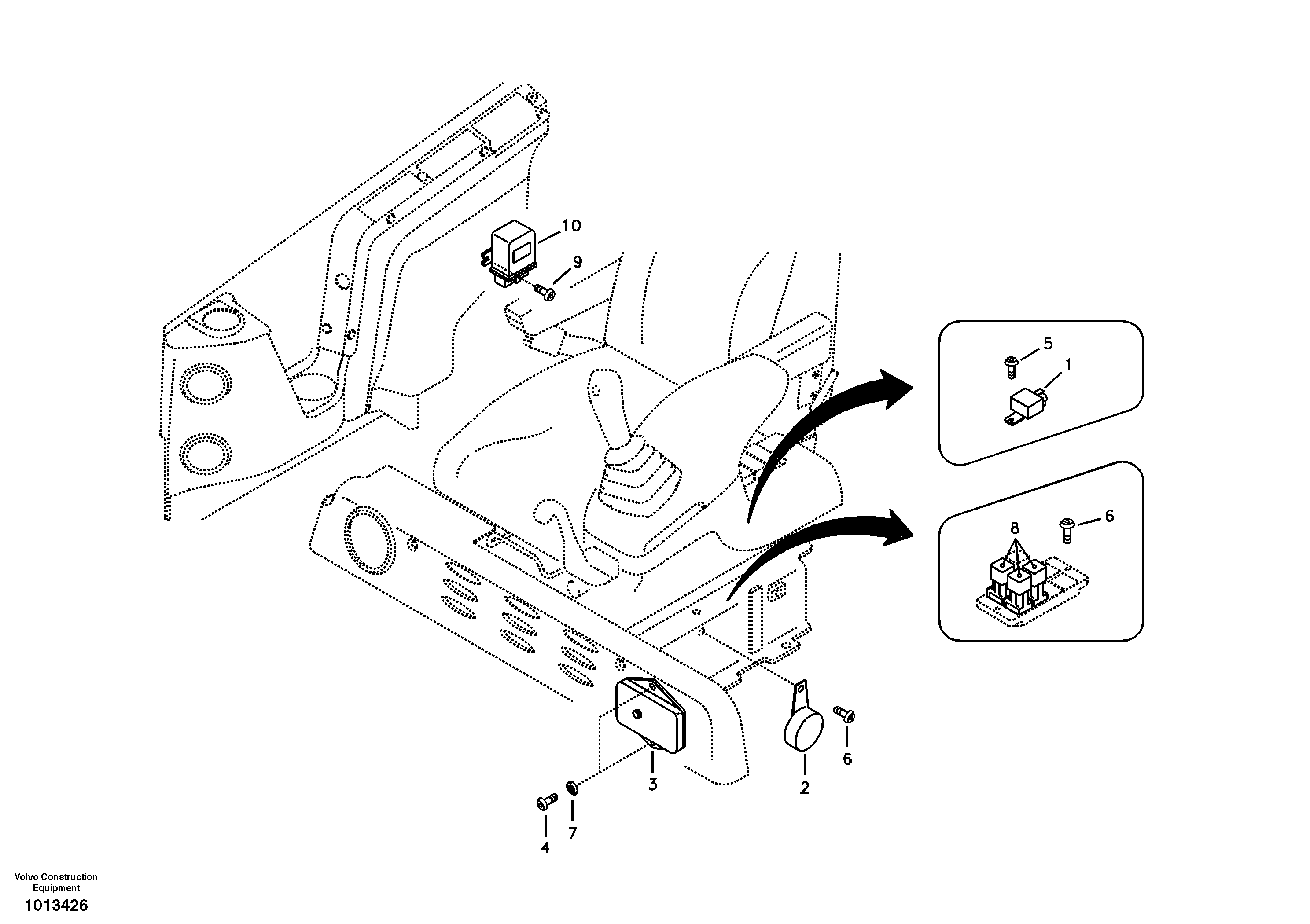 Electrical distribution box — volvo parts diagram