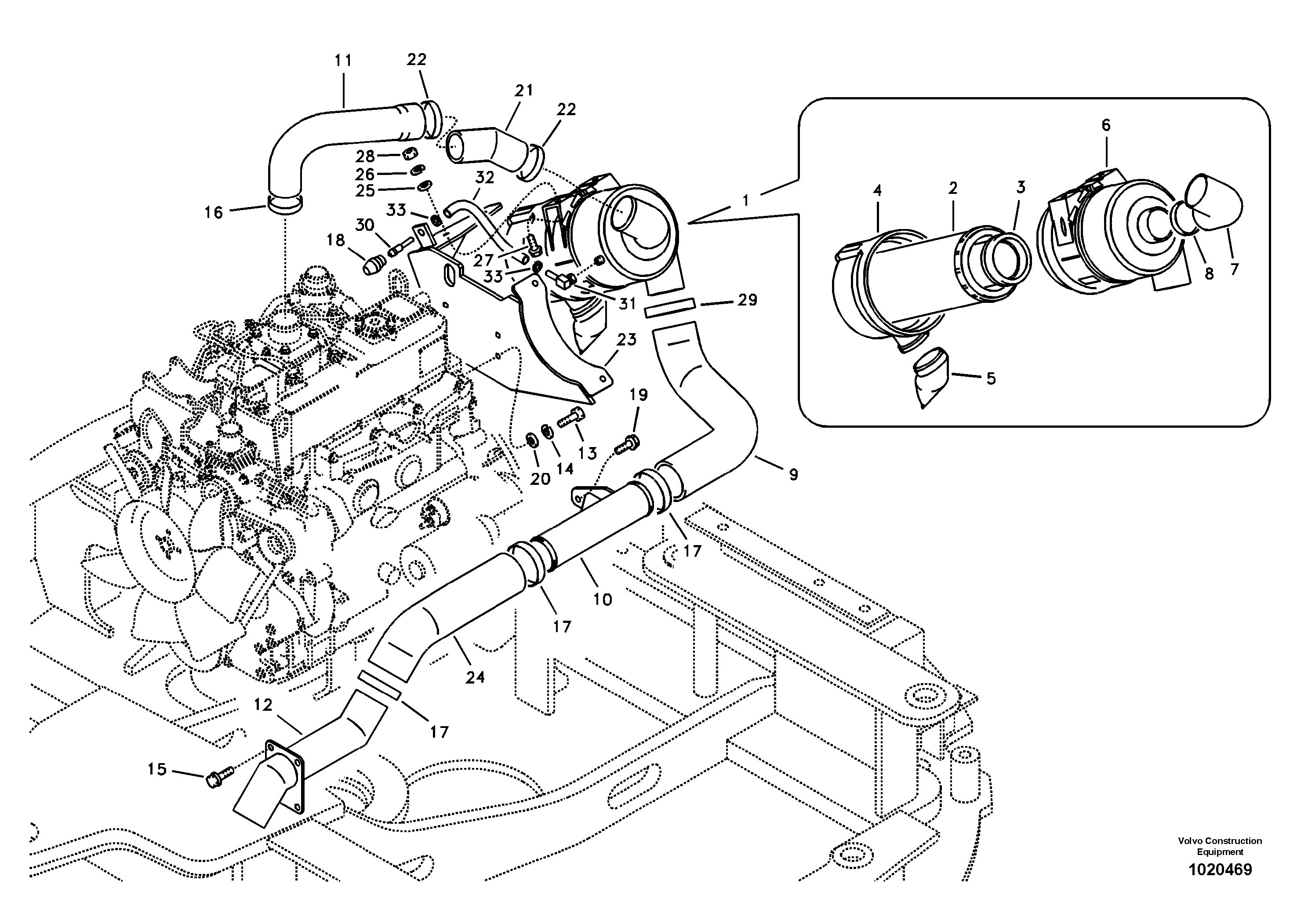 Inlet system — volvo parts diagram