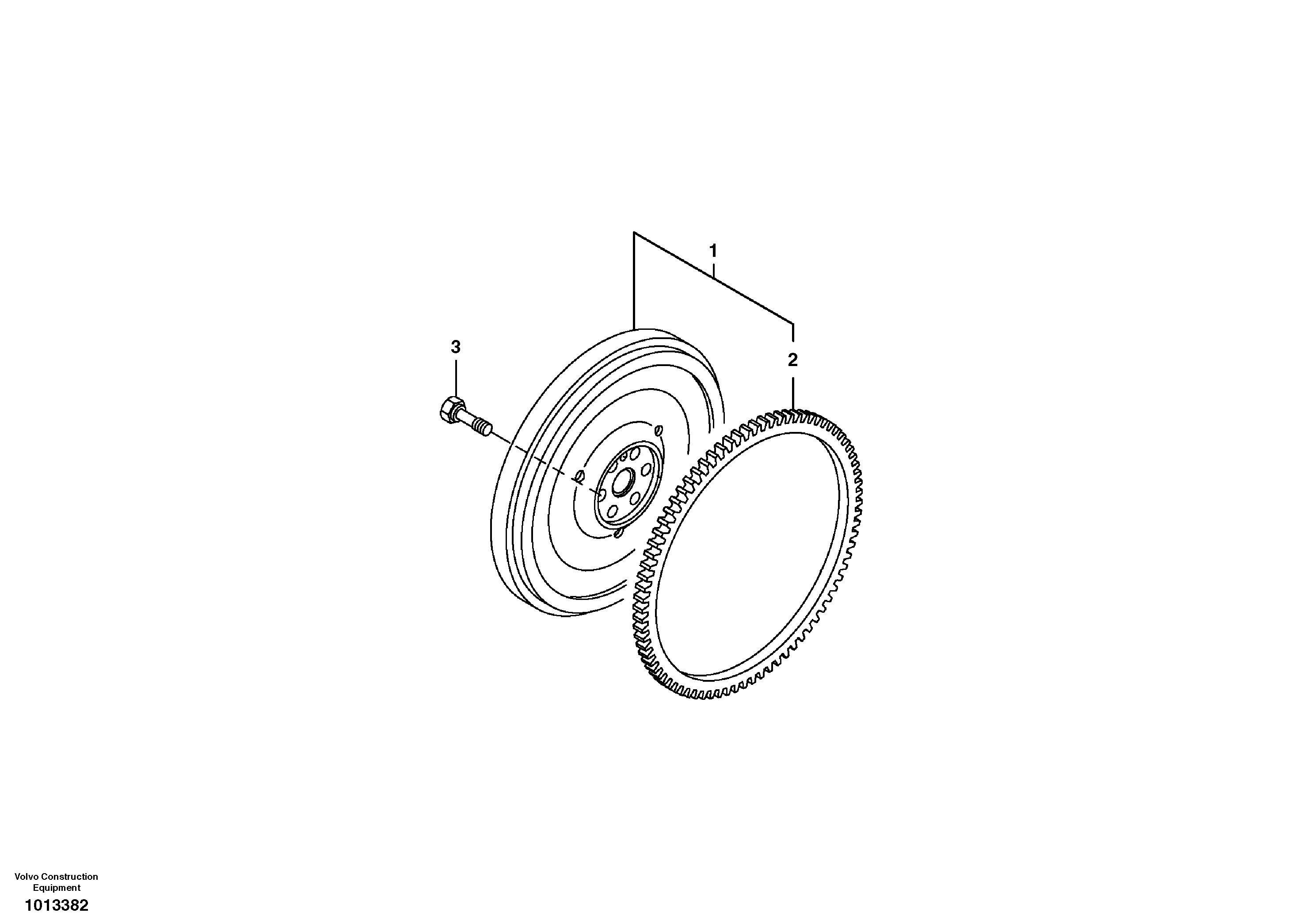 Flywheel — volvo parts diagram