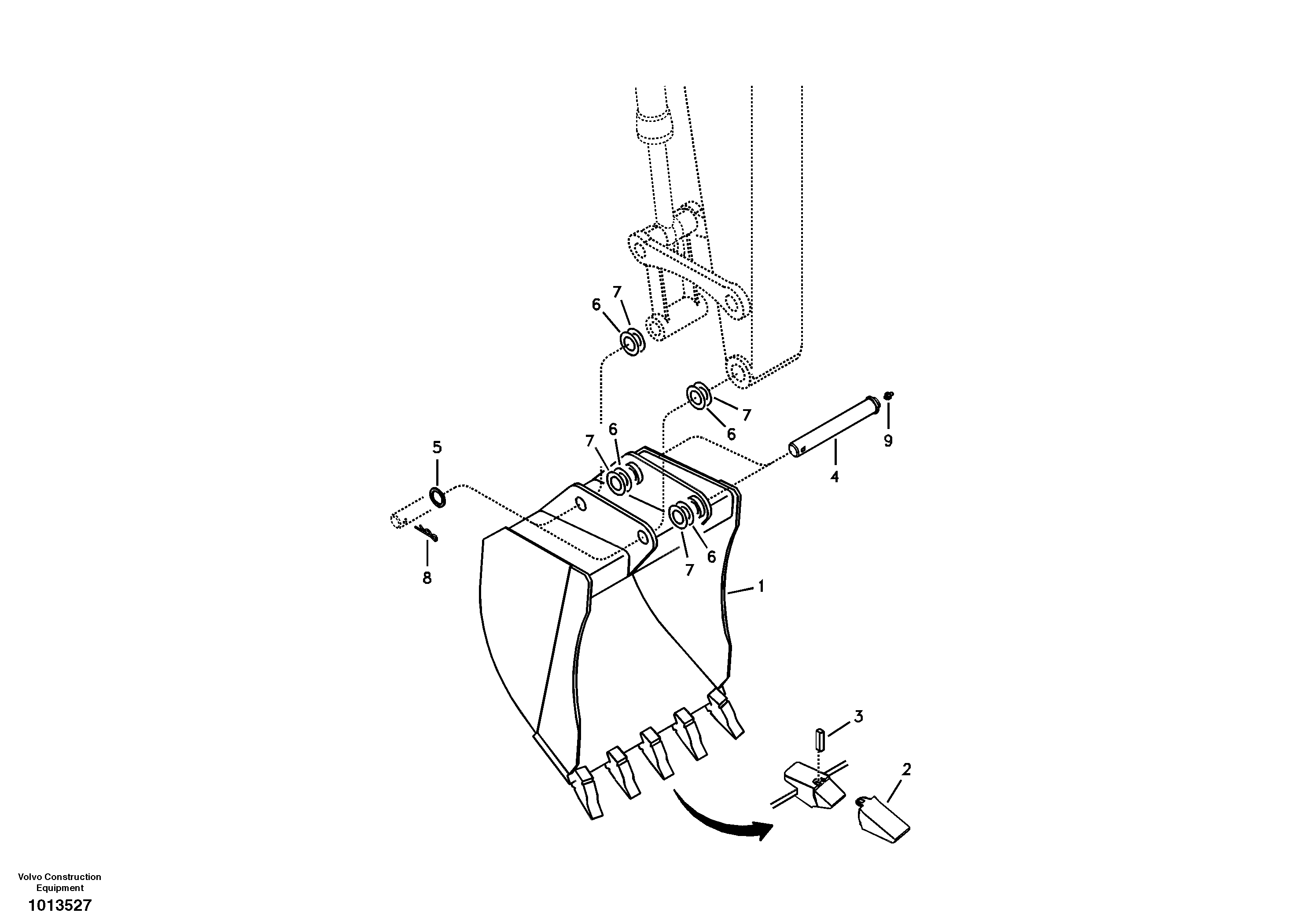 Bucket — volvo parts diagram