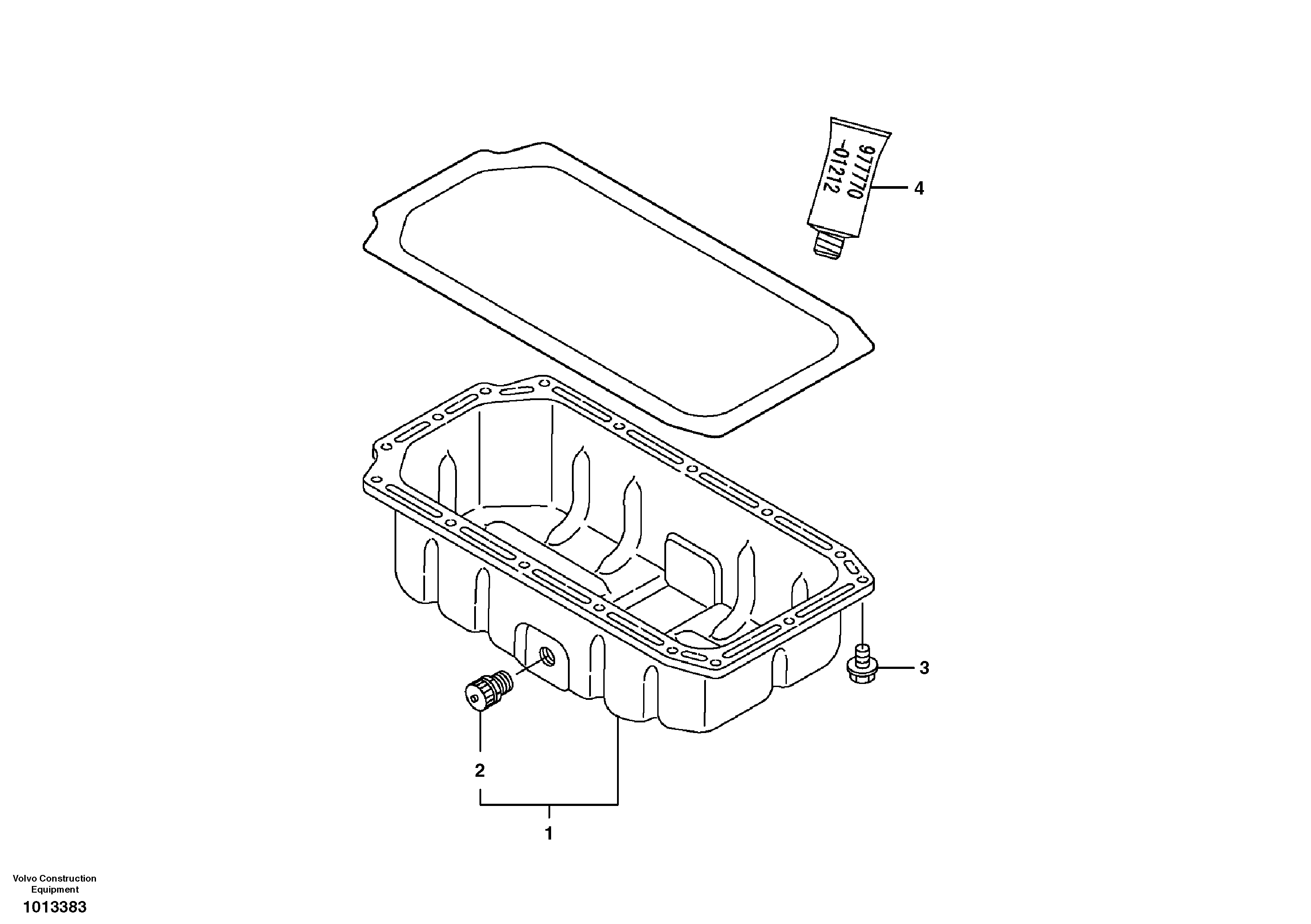 Oil sump — volvo parts diagram
