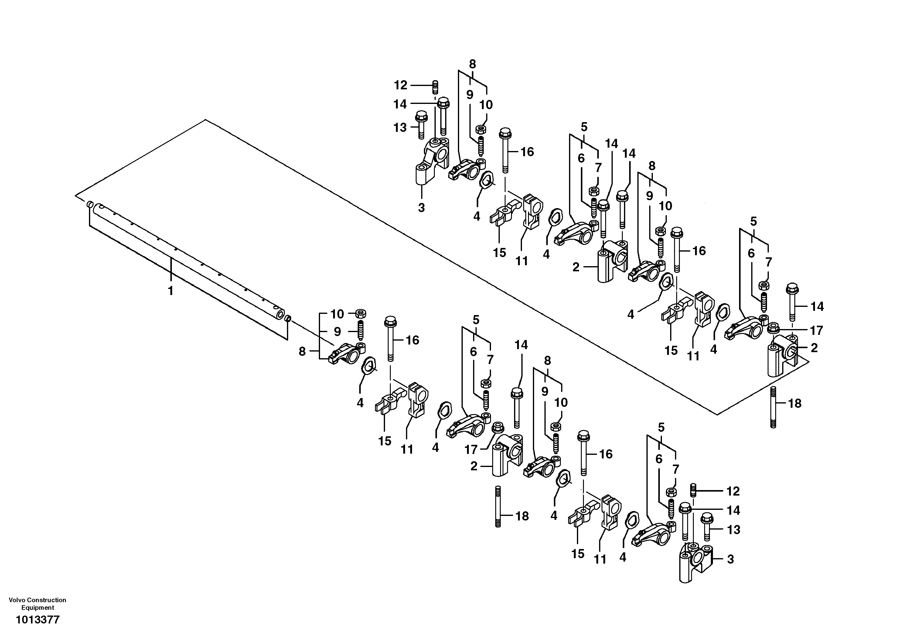 Rocker arm — volvo parts diagram