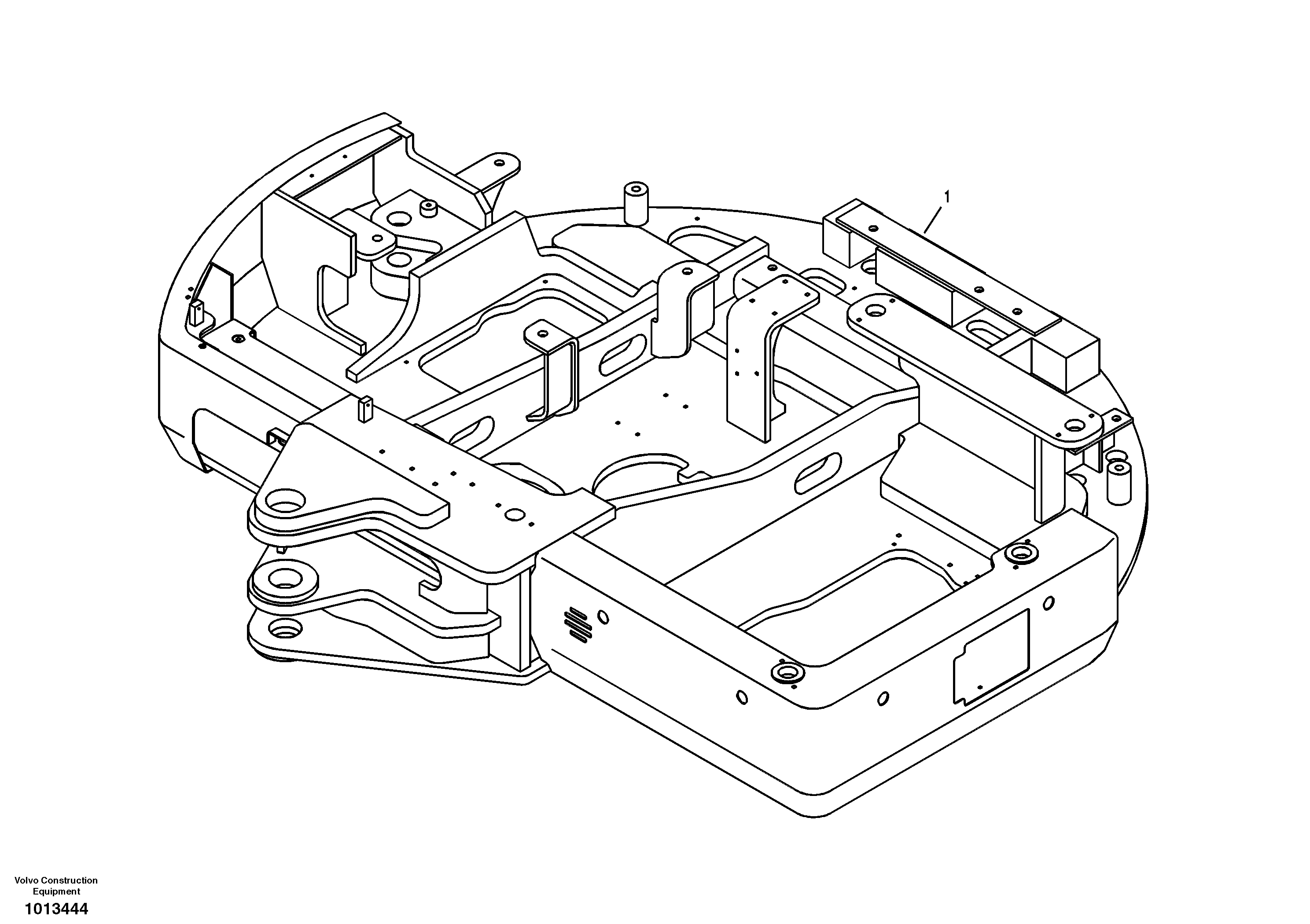 Upper frame — volvo parts diagram