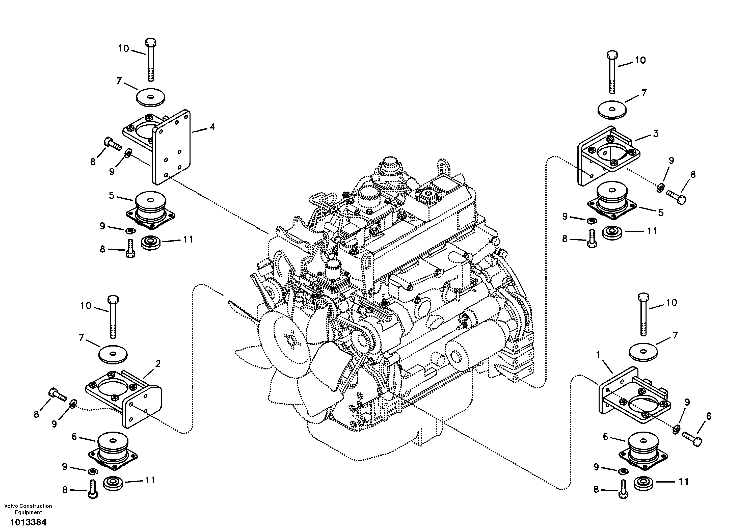 Engine mount — volvo parts diagram