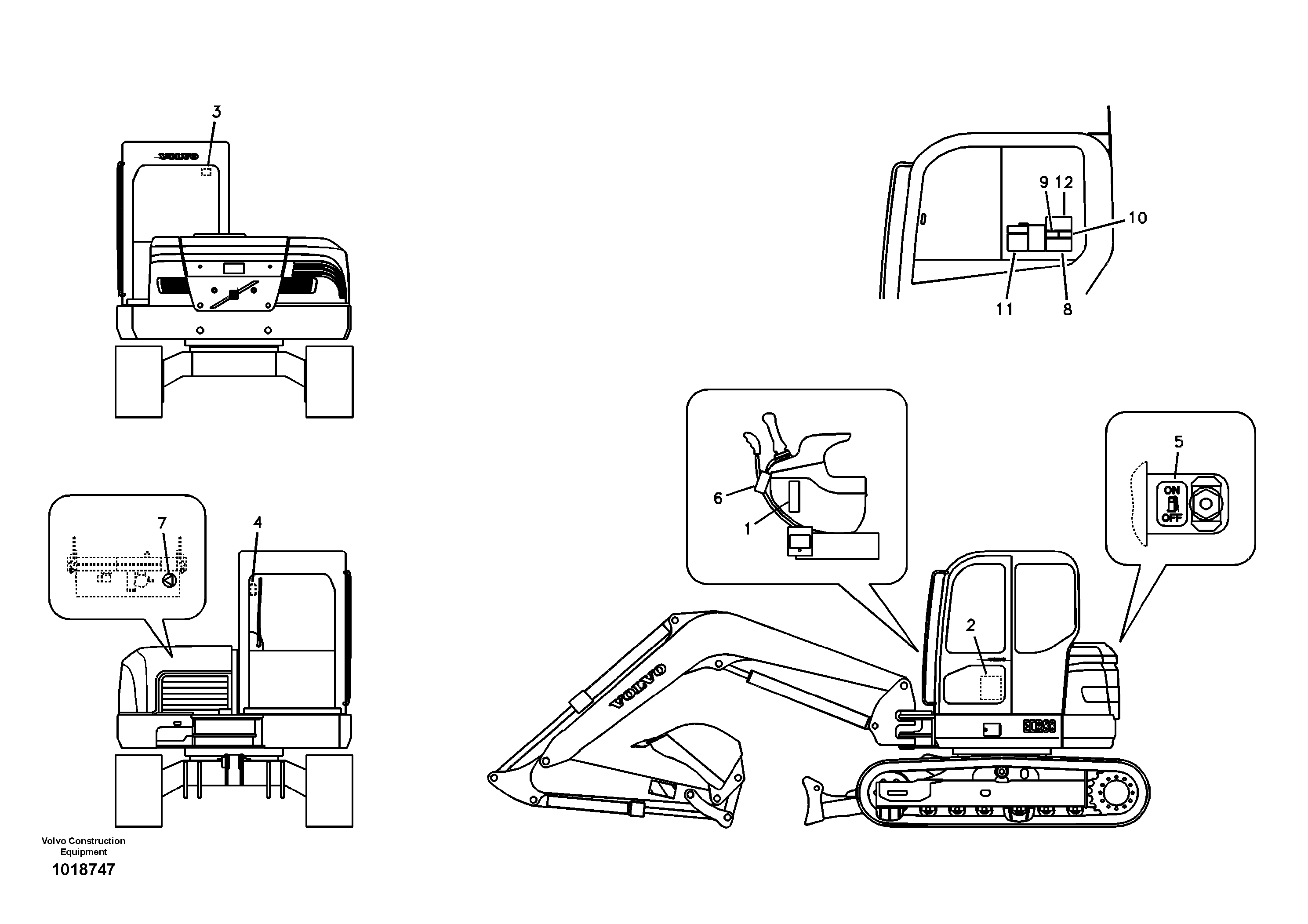Decal, inner location — volvo parts diagram