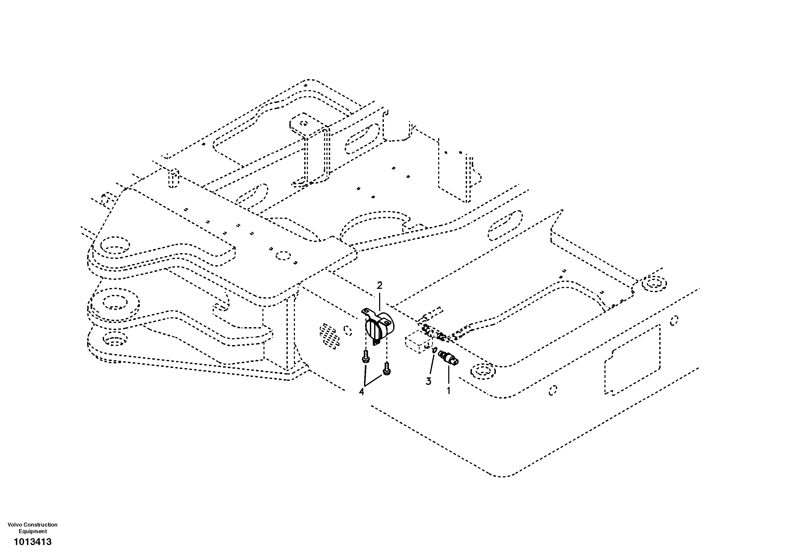 Back-up warning unit — volvo parts diagram